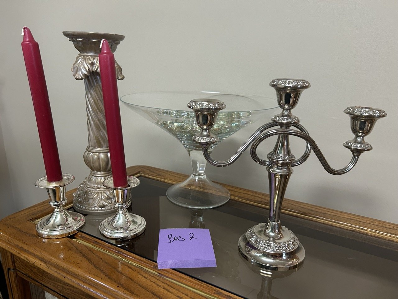 Silver and Glass Decor
