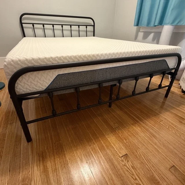 Queen Memory Foam Mattress & Modern Bed Frame