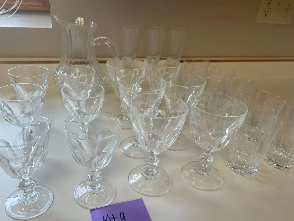 Assorted Crystal Glasses