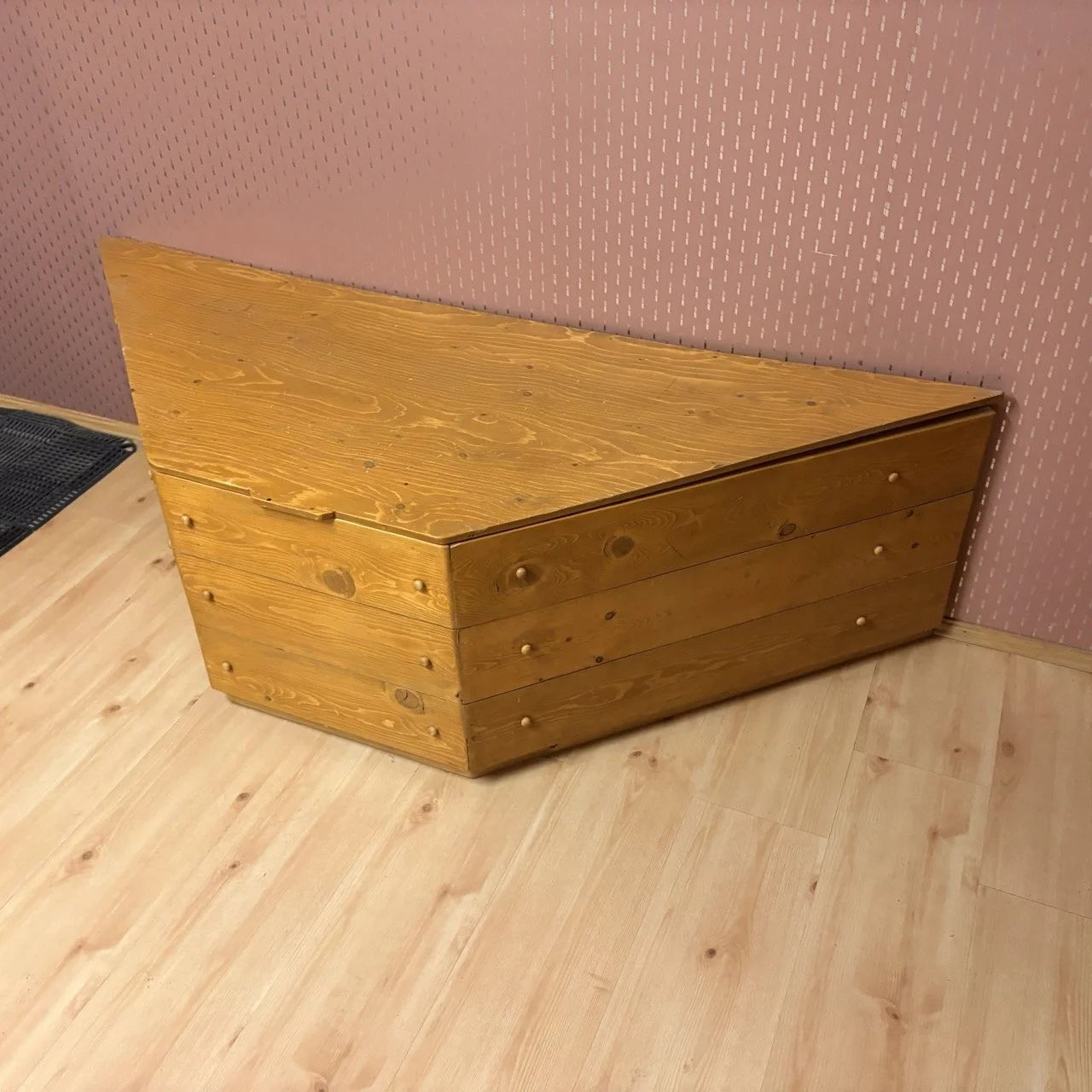 Angular Wooden Storage Box