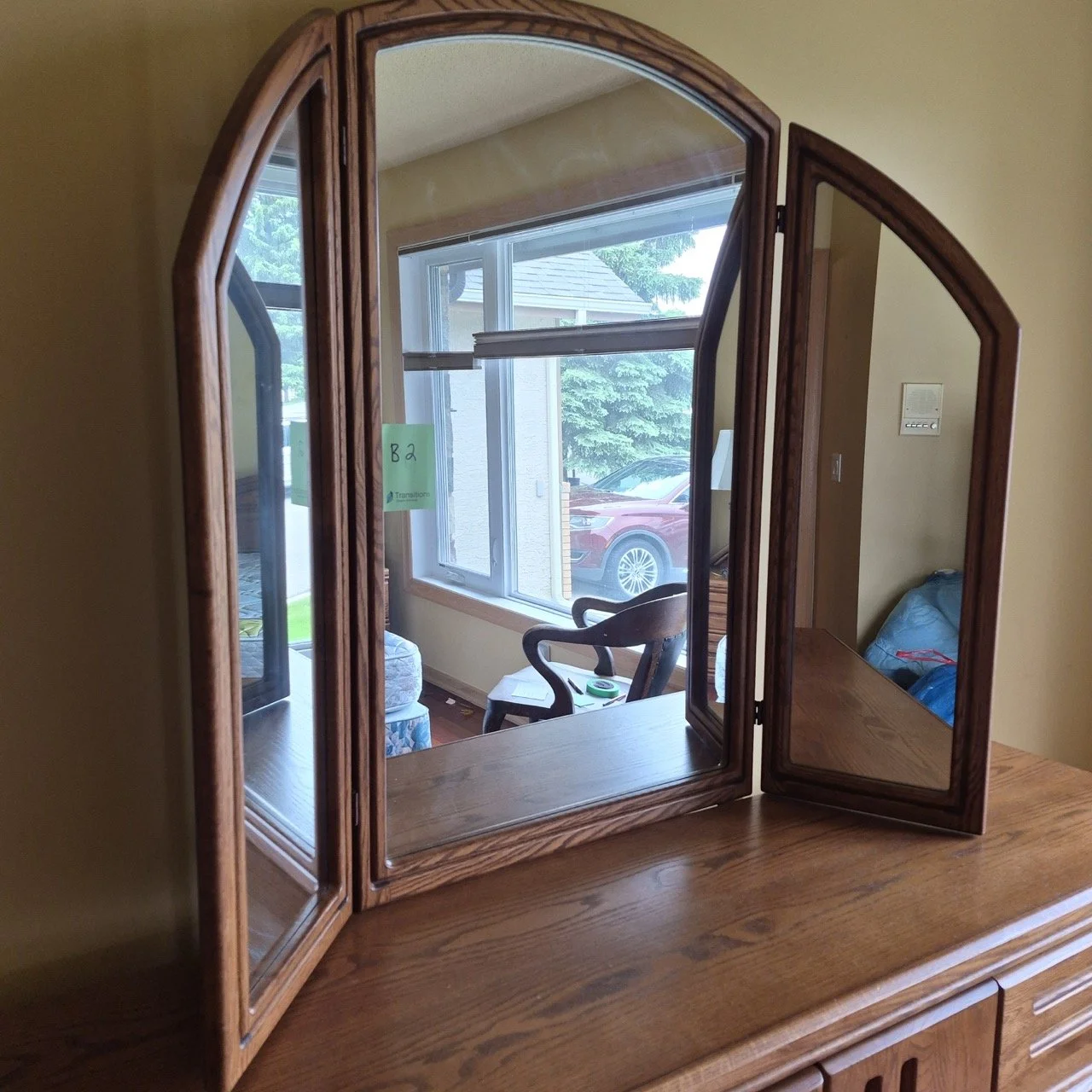 Retro Dresser with Mirror by Palliser