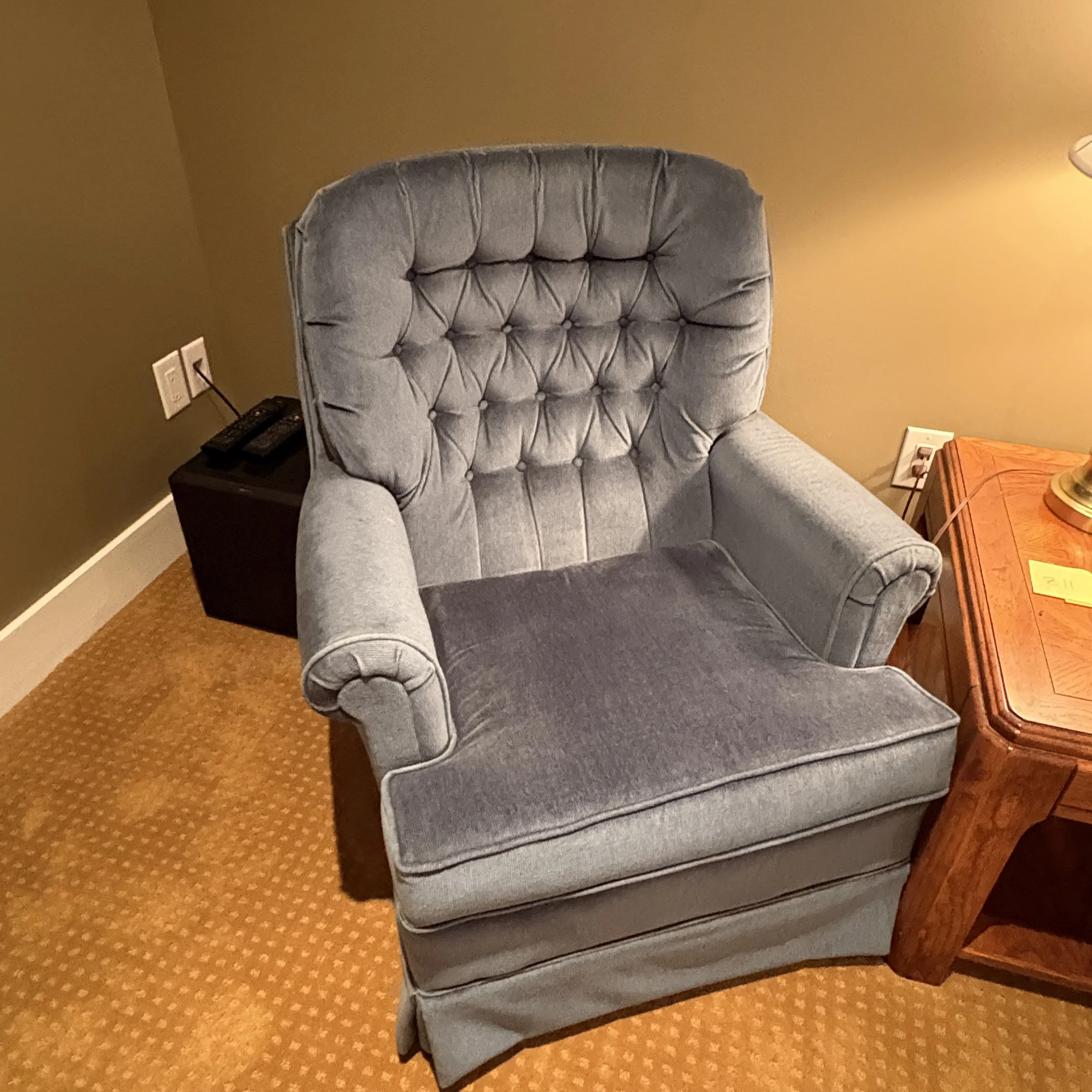 Blue Retro Swivel Rocker I