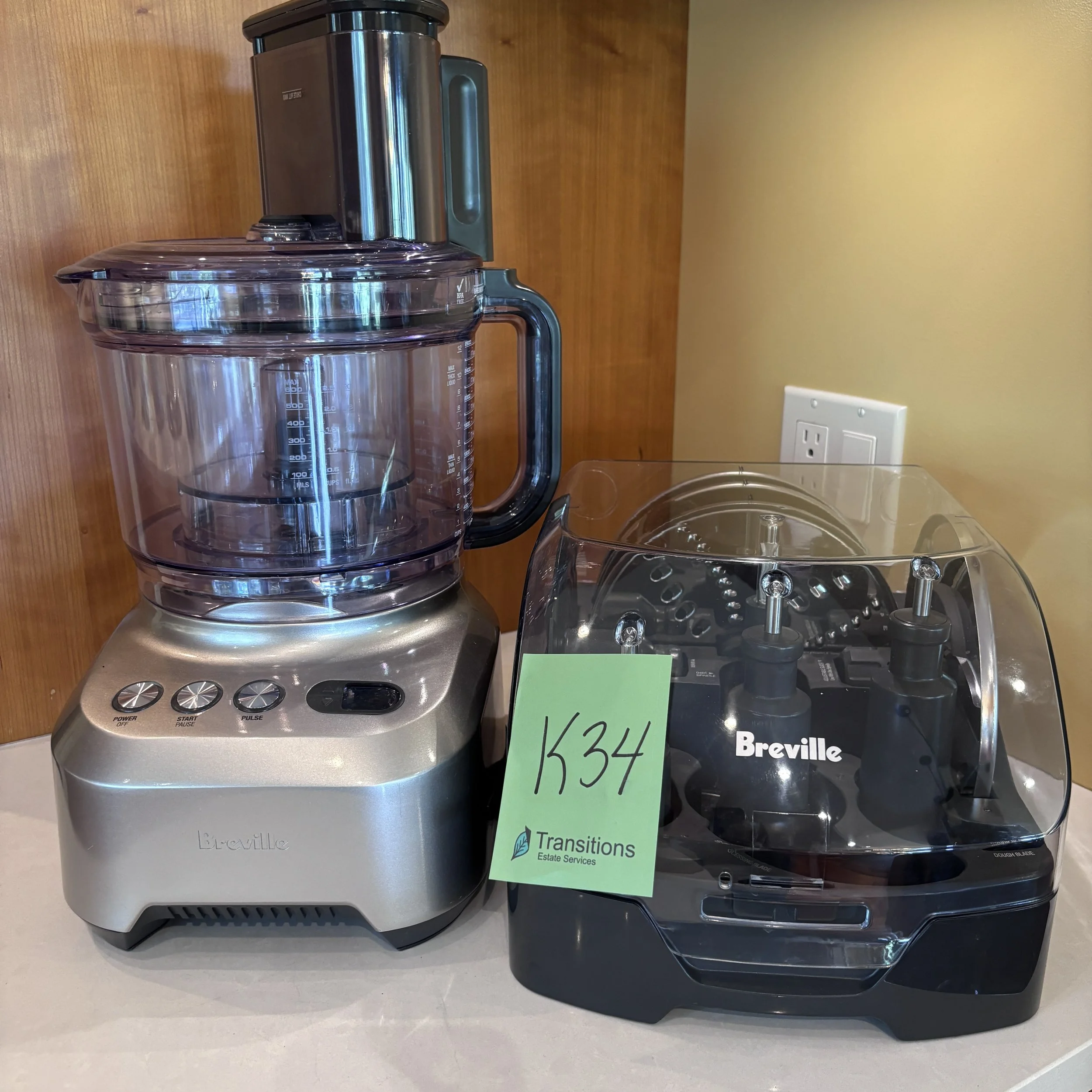 Like-New Breville Brushed Aluminum Food Processor