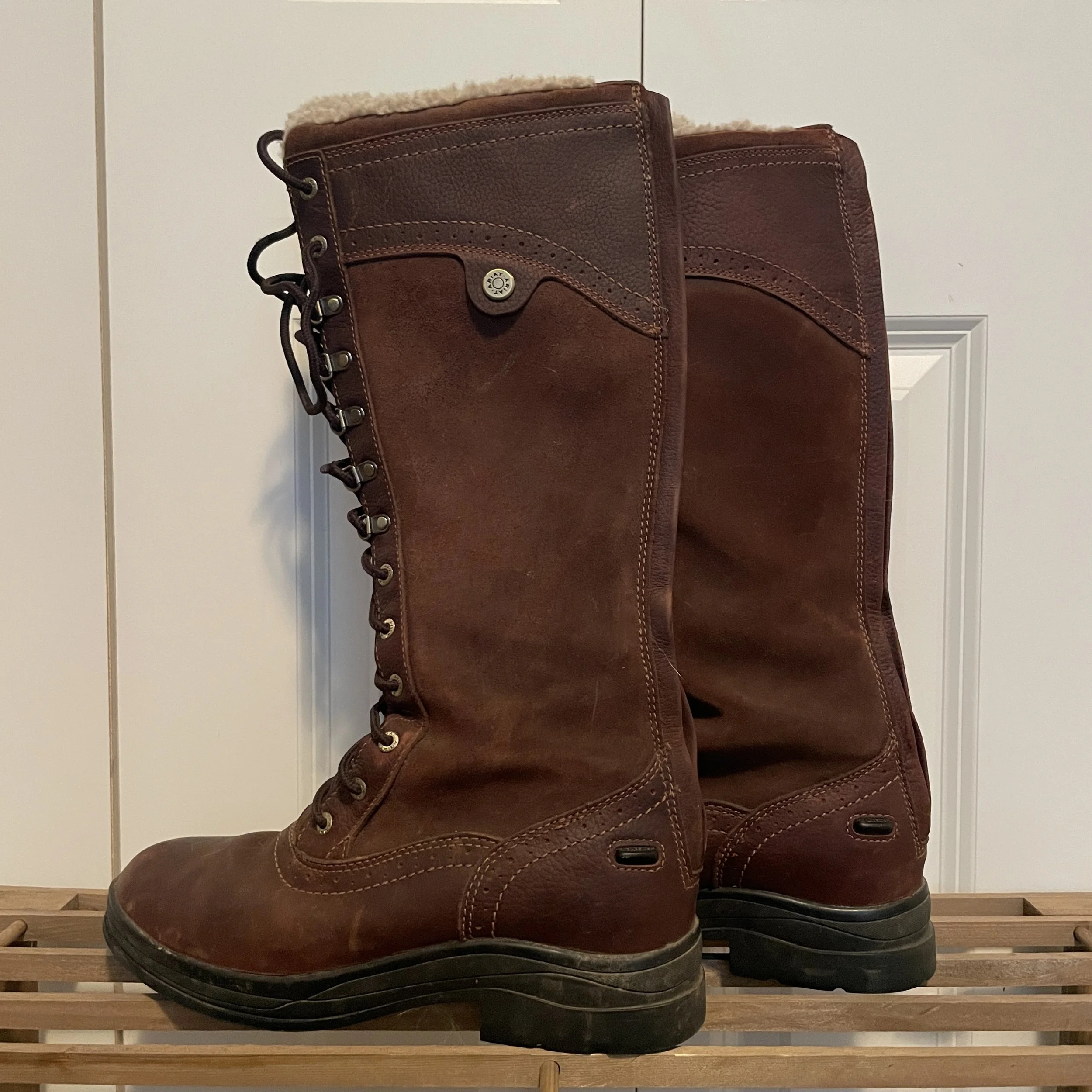 Ariat Suede Leather Fleece-Lined Riding Boots