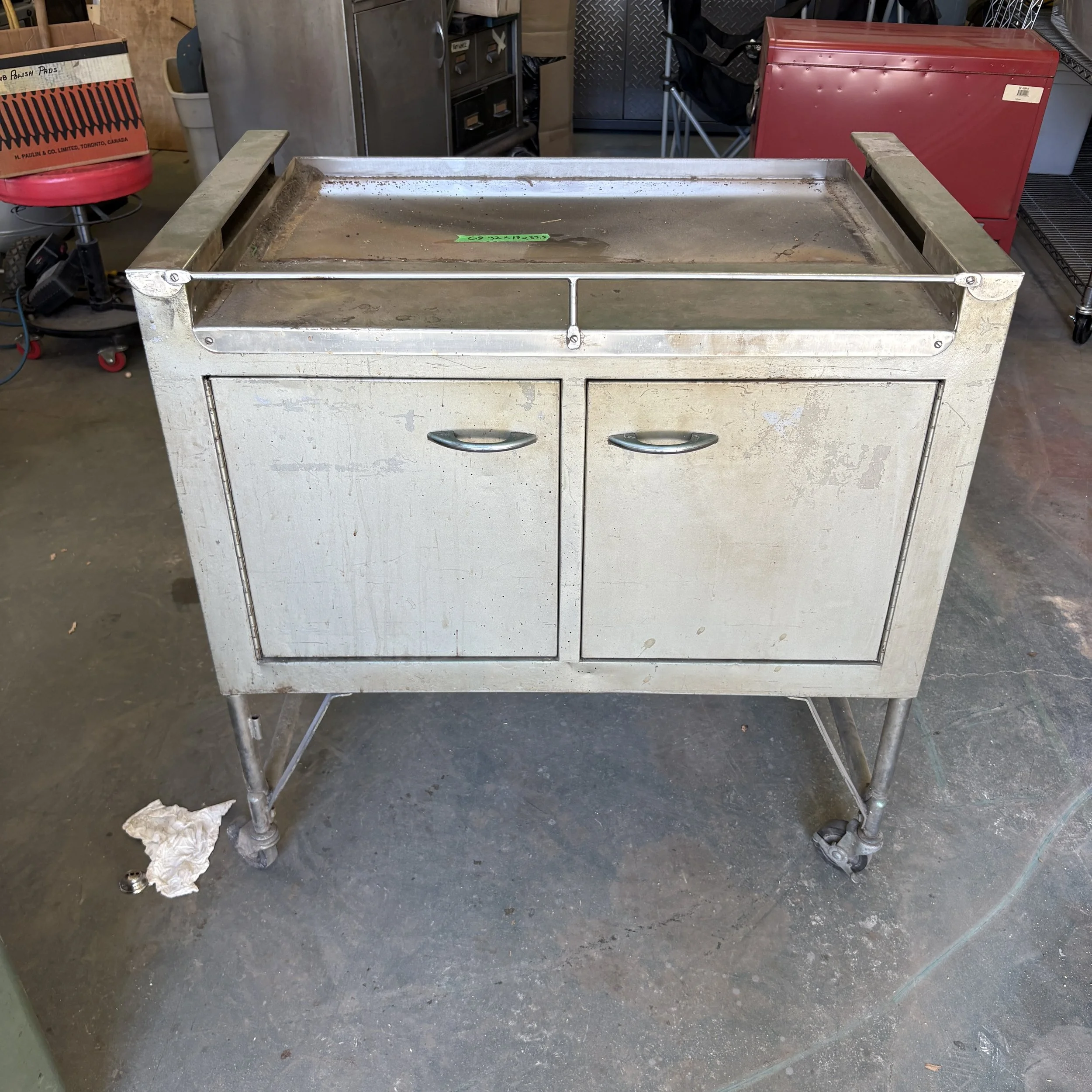 Vintage Hospital Cabinet on Casters