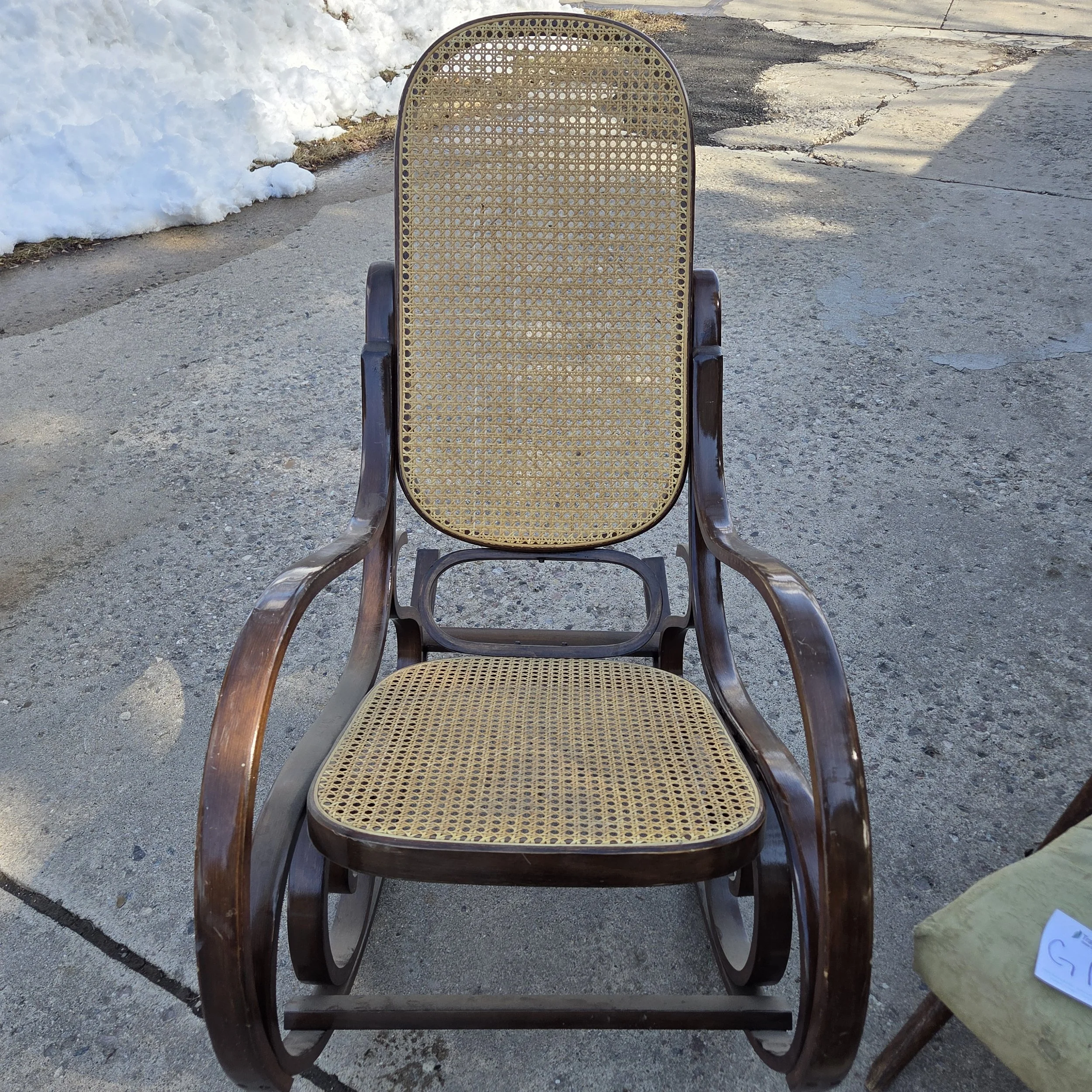 Tan-Back Bent Wood Rocker