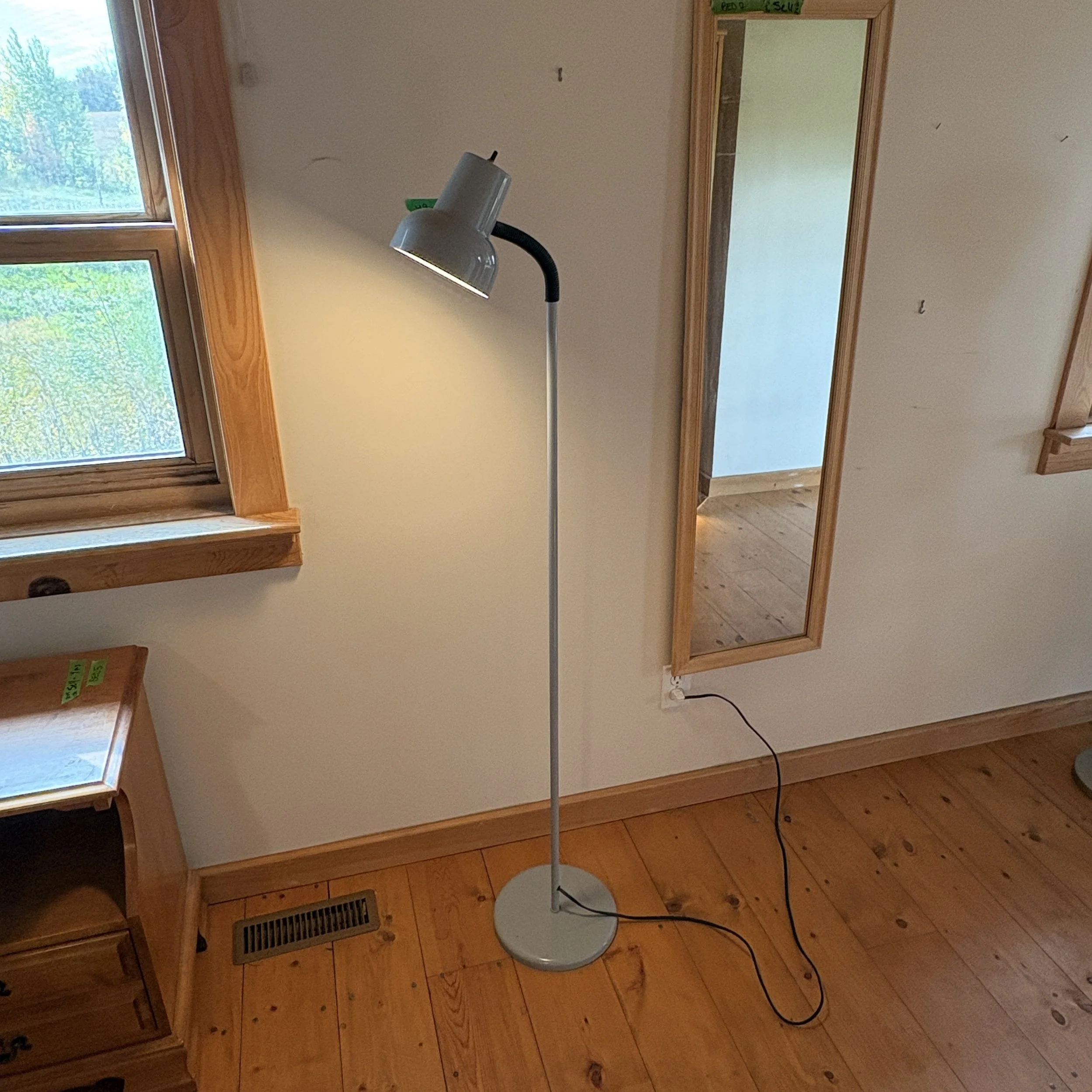 Grey Gooseneck Floor Lamp