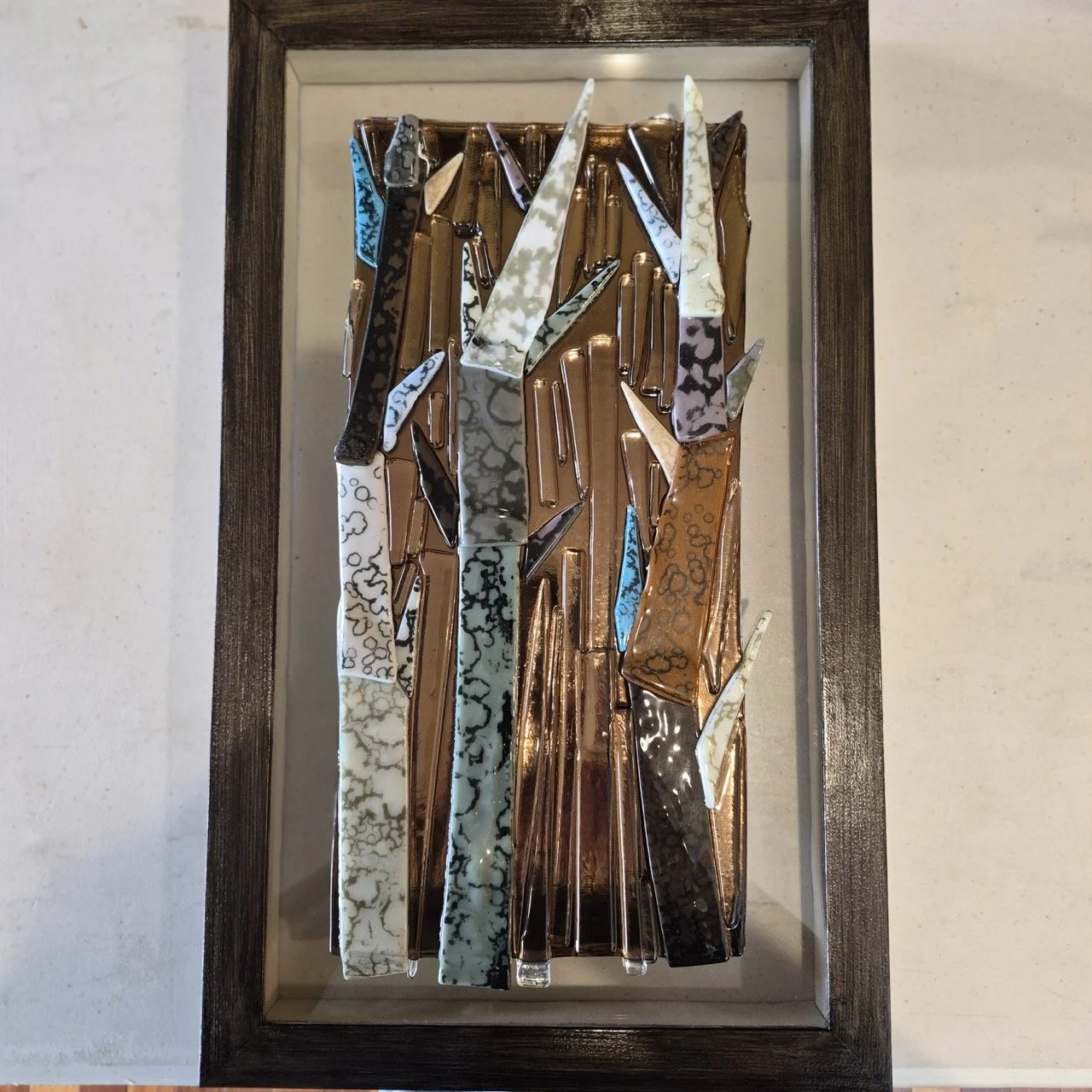 Heavy Abstract Glass Wall Art