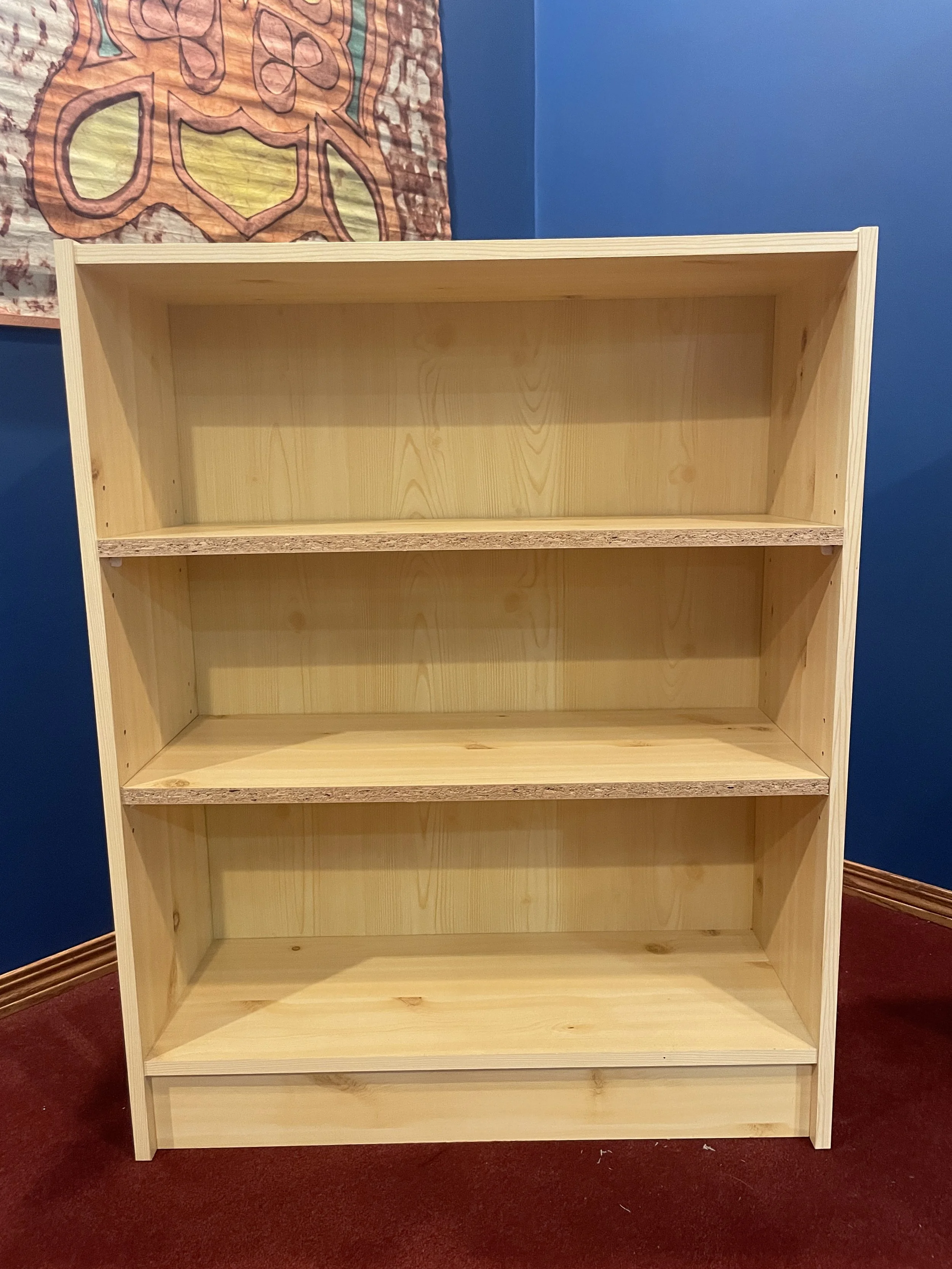 Particle Board 3-Shelf Bookcase