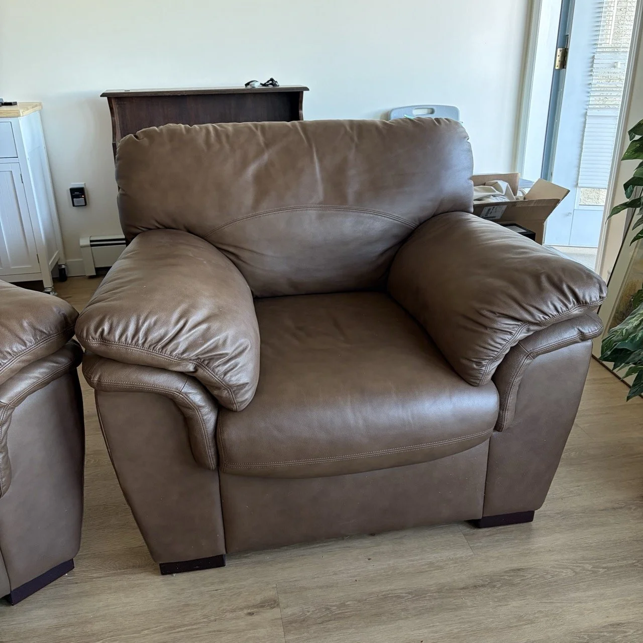 Brown Leather Armchair