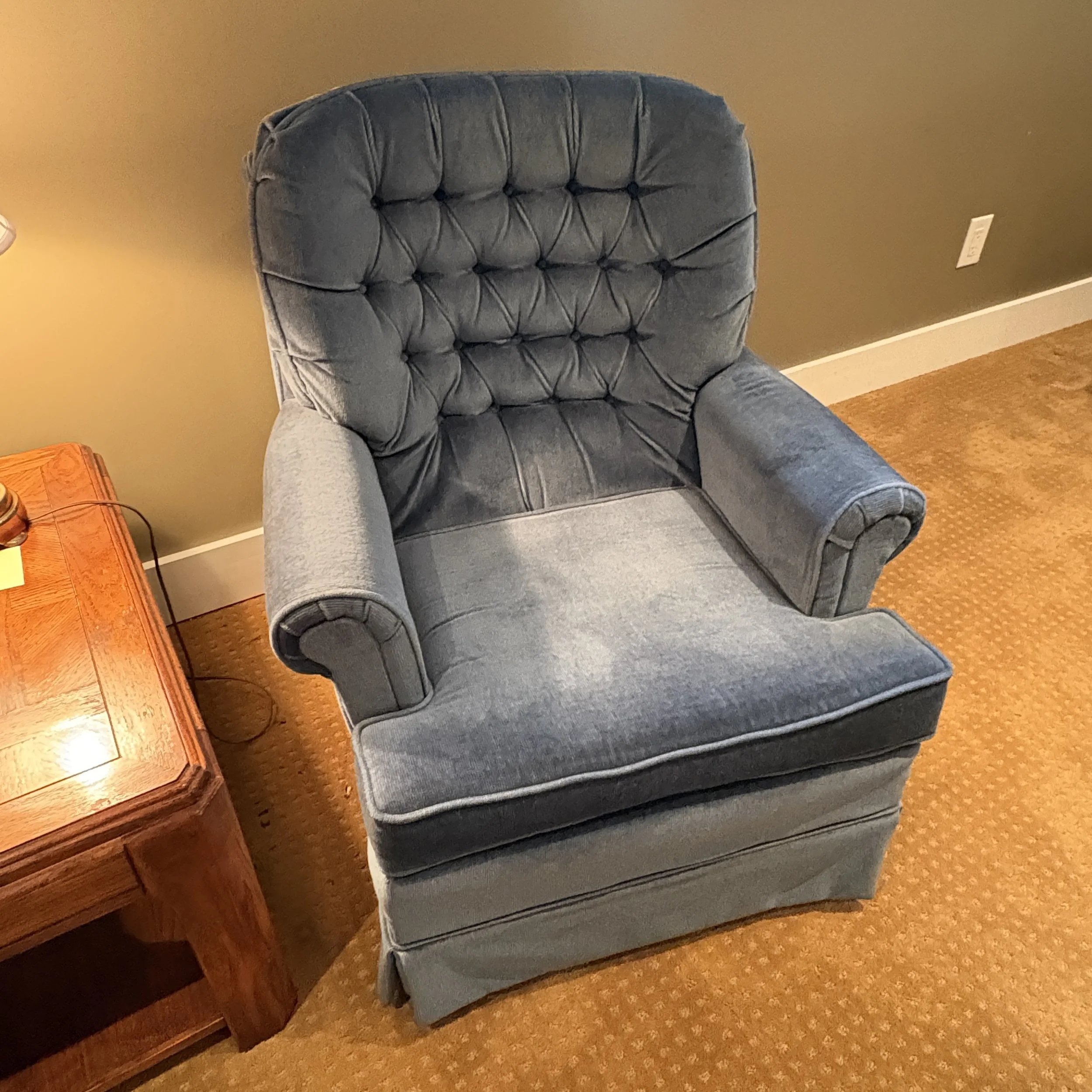 Blue Retro Swivel Rocker II
