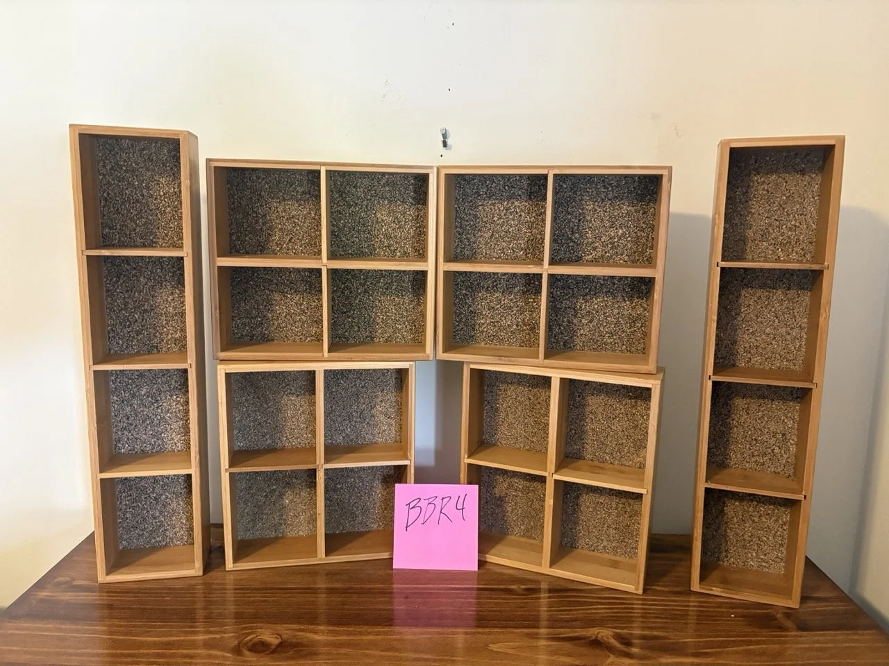 Cork Display Shelves