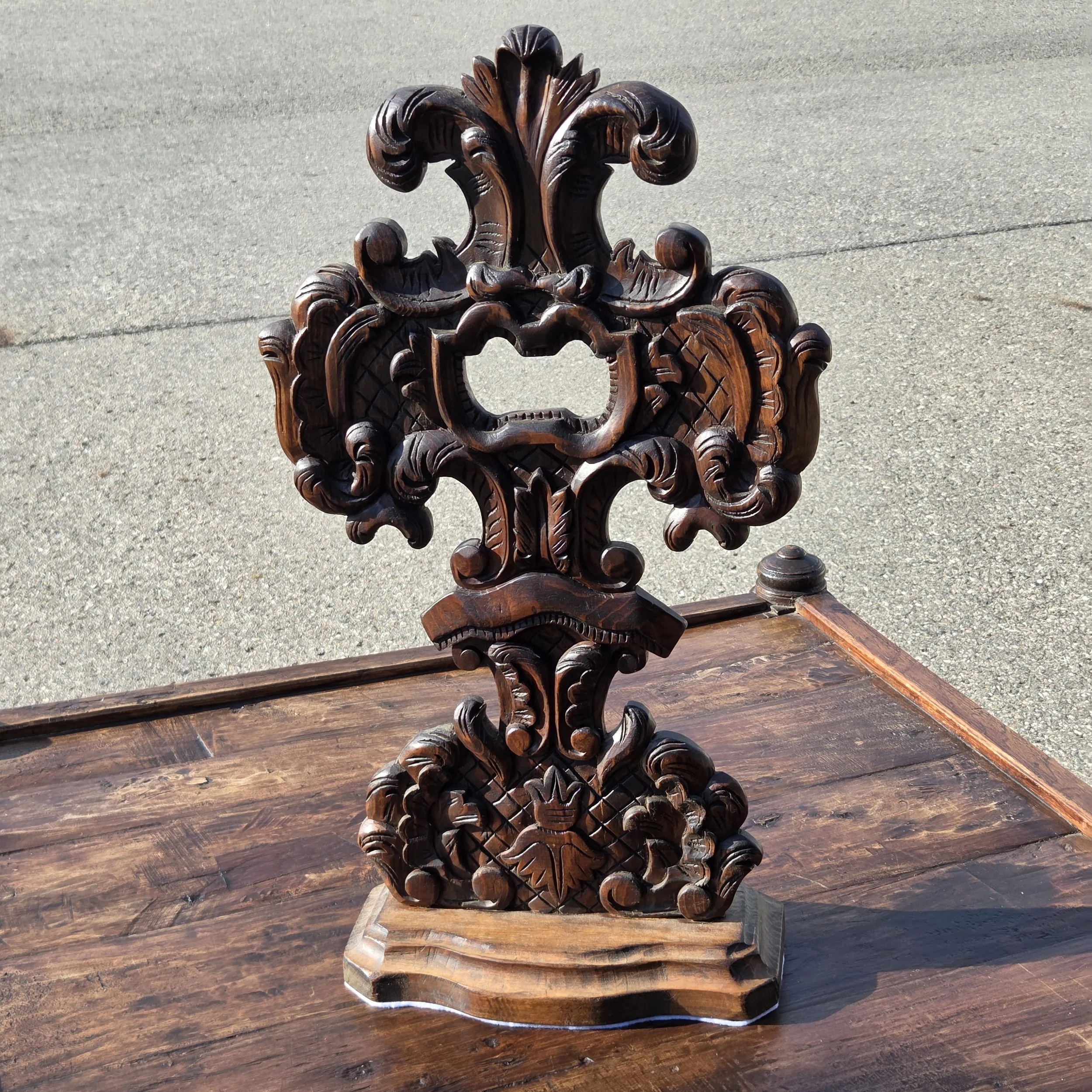Carved Wooden Cross