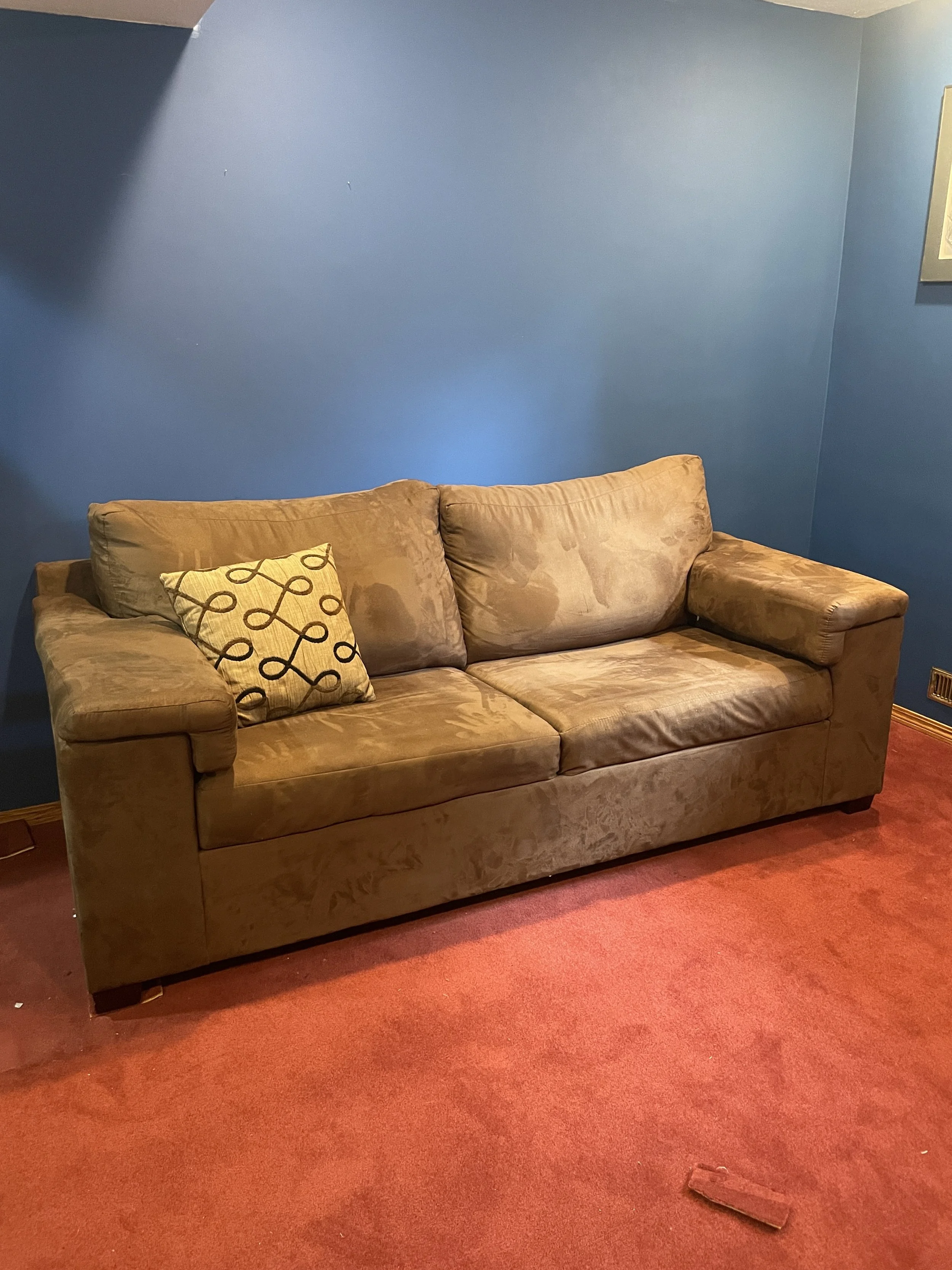Microfibre Hide-a-Bed Couch