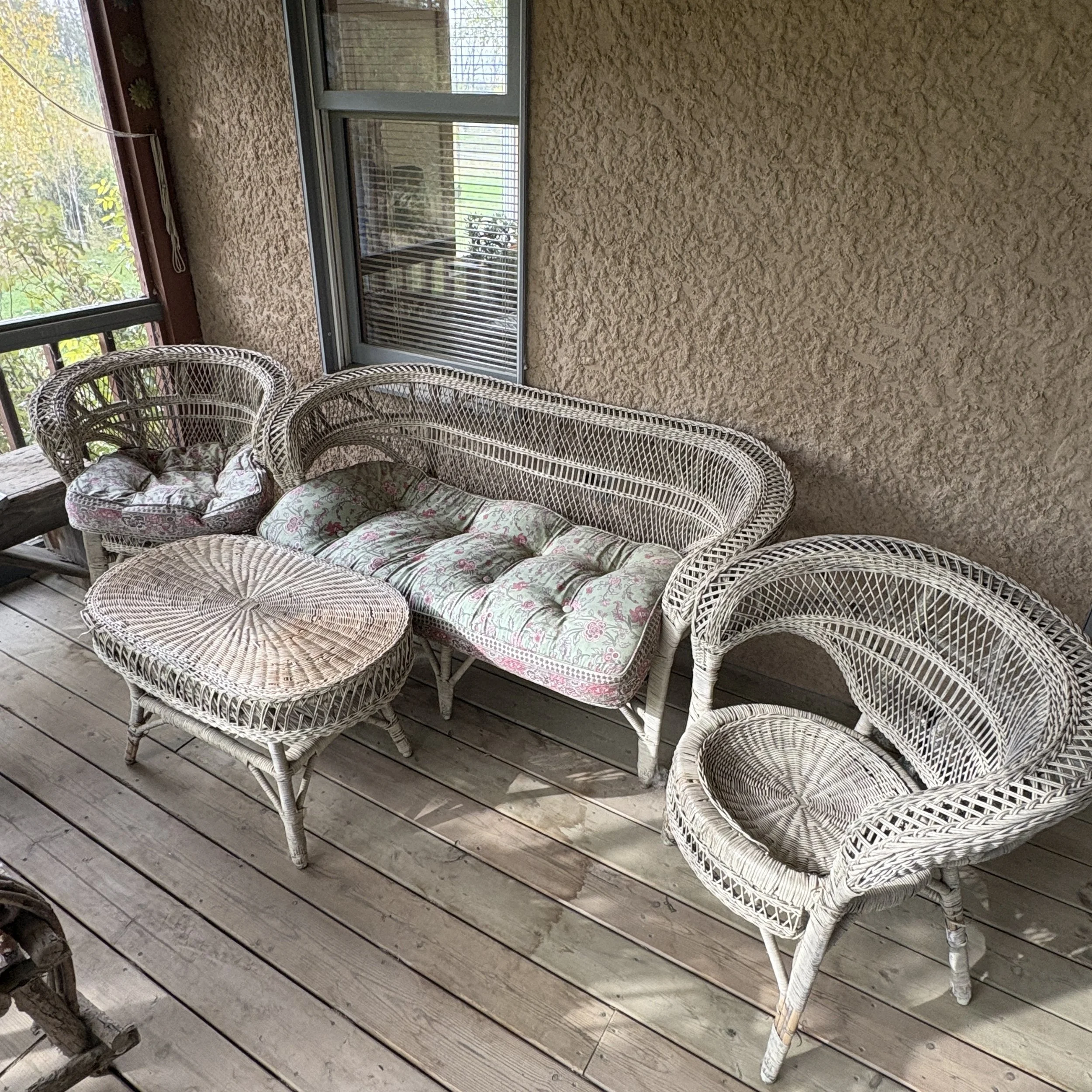 Wicker Porch Set