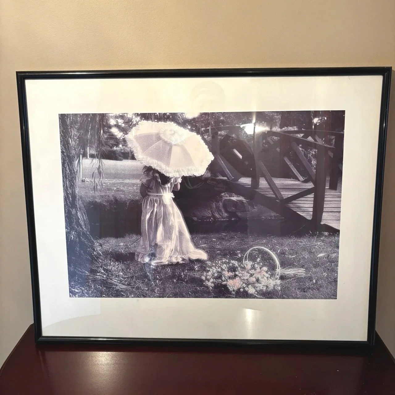 Girl with a Parasol Print