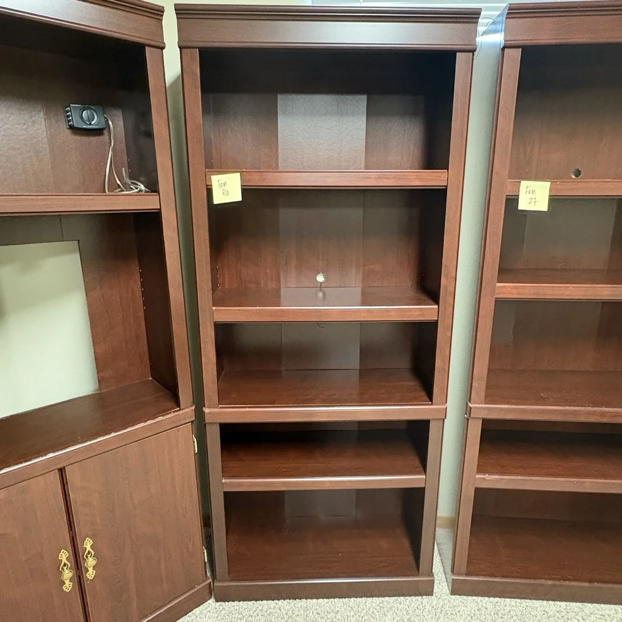 Cherry Wood Laminate Bookcase III