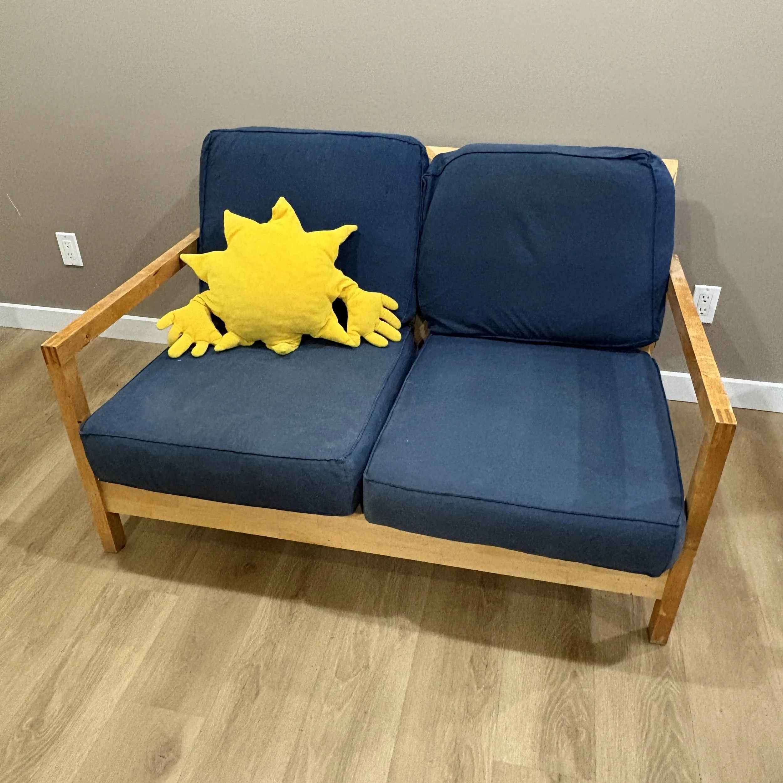 Small Wooden Futon Lounger