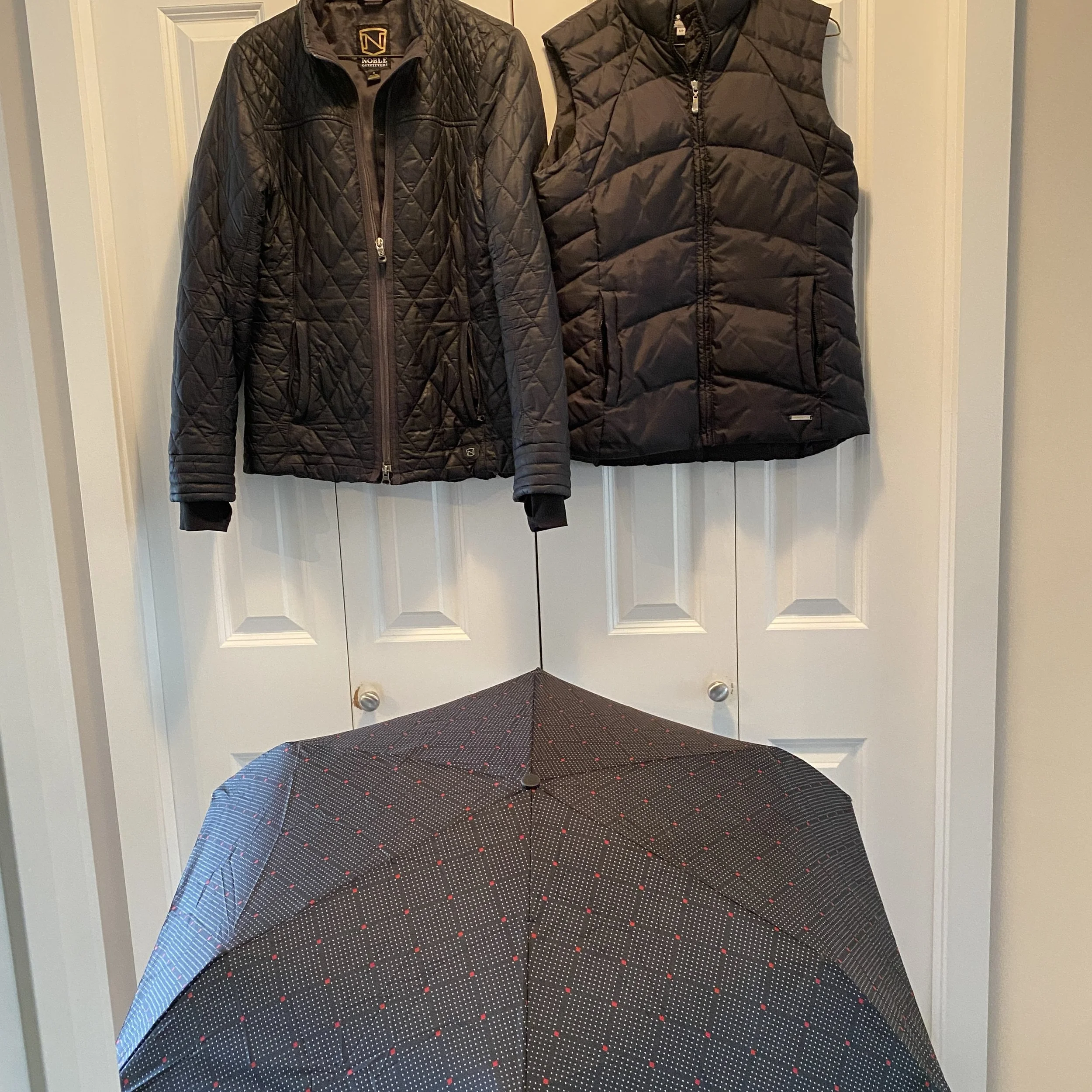 Two Coats and an Umbrella!