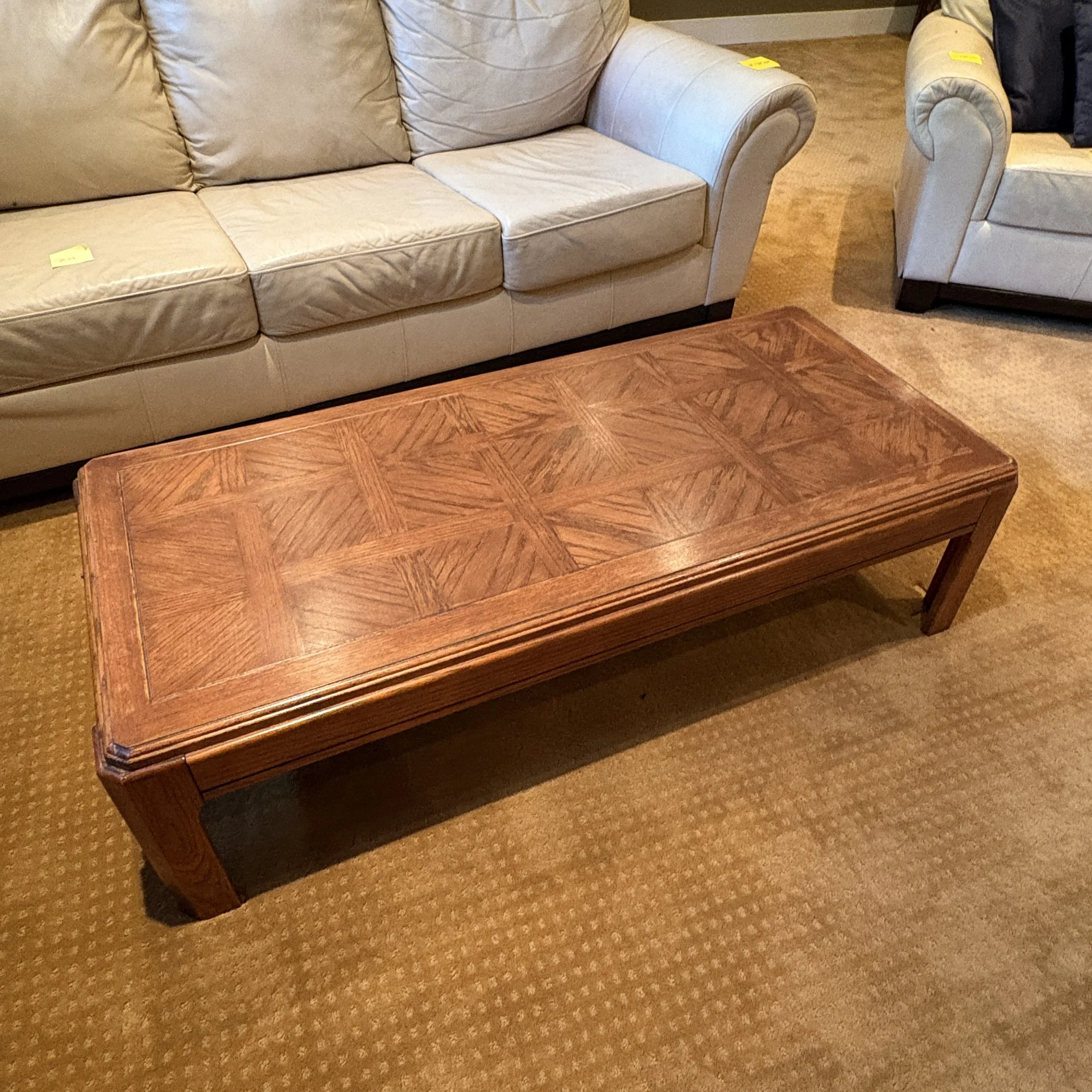 Wood Inlay Coffee Table