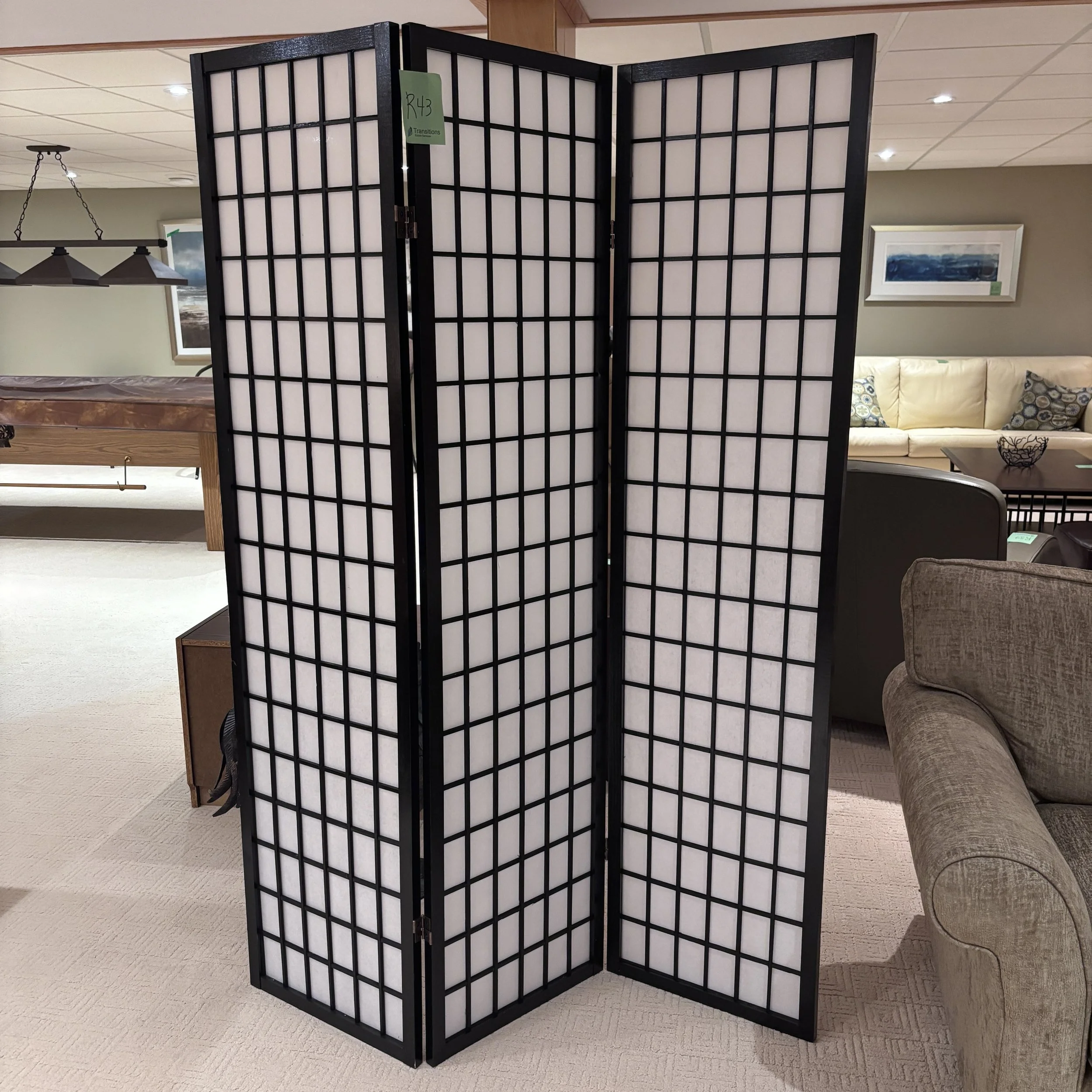 Folding 3-Panel Room Divider