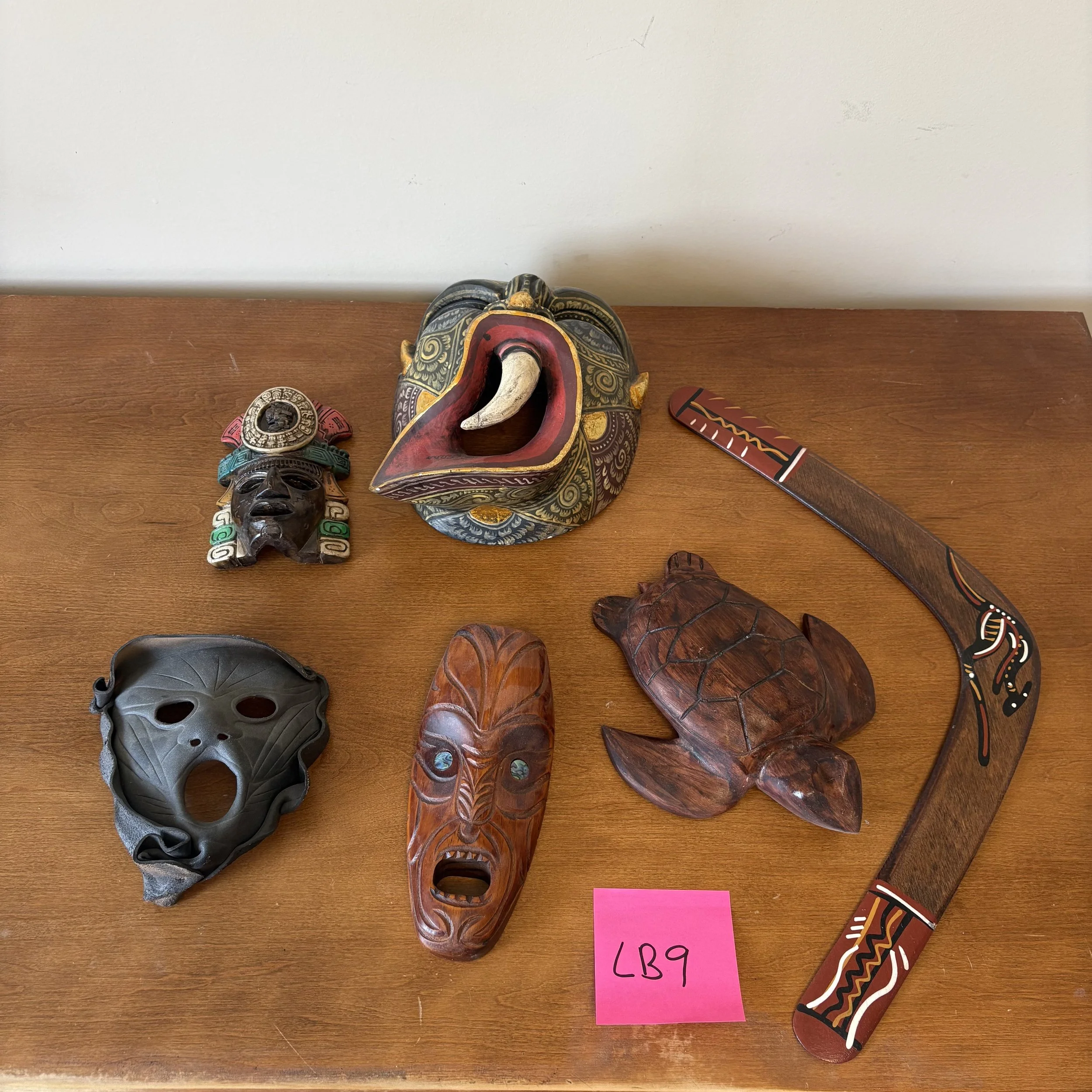 Carved Wood Set