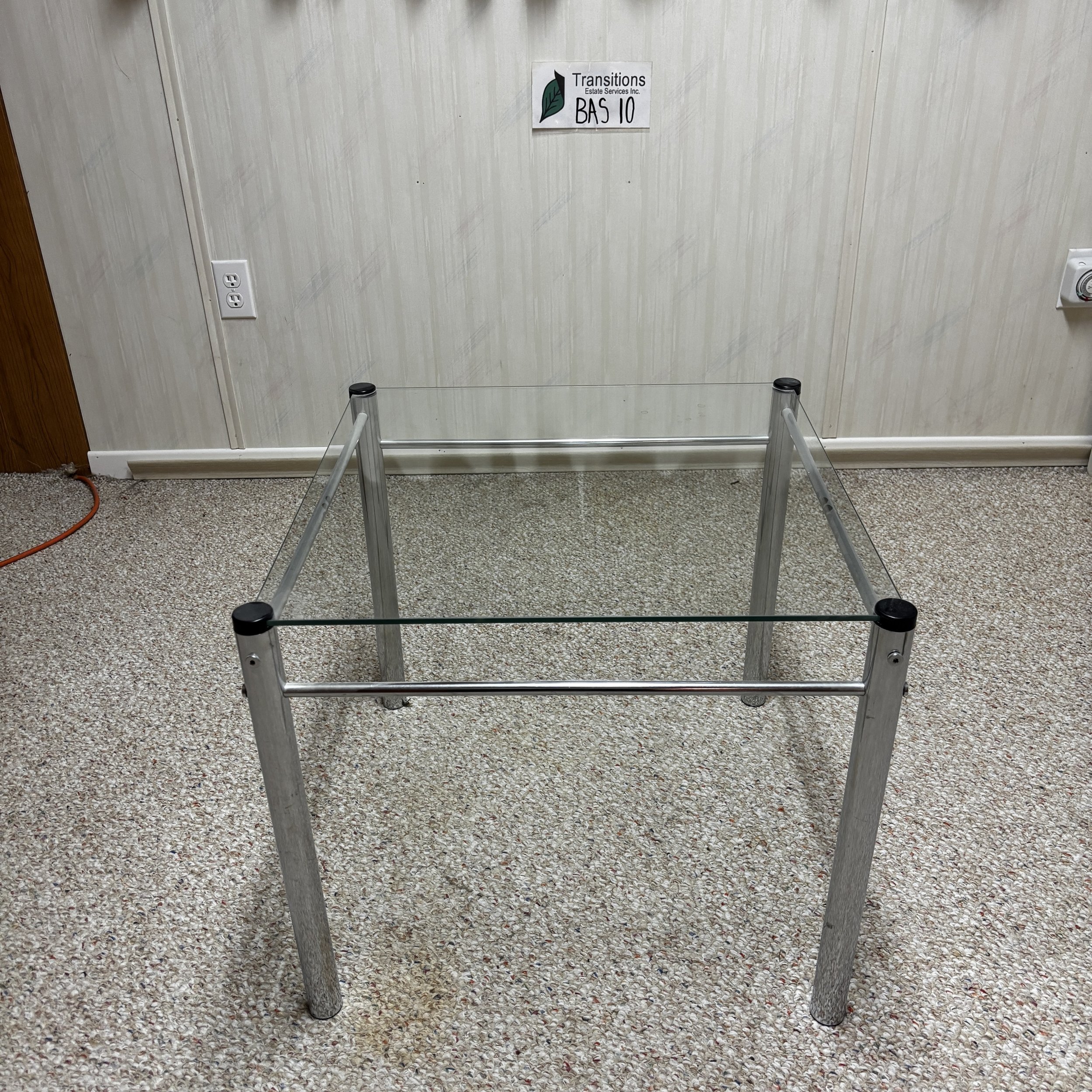 Glass Top Side Table