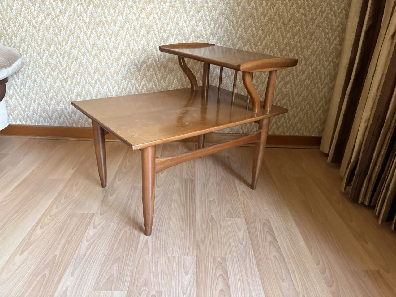 MCM Two-Tiered End Table