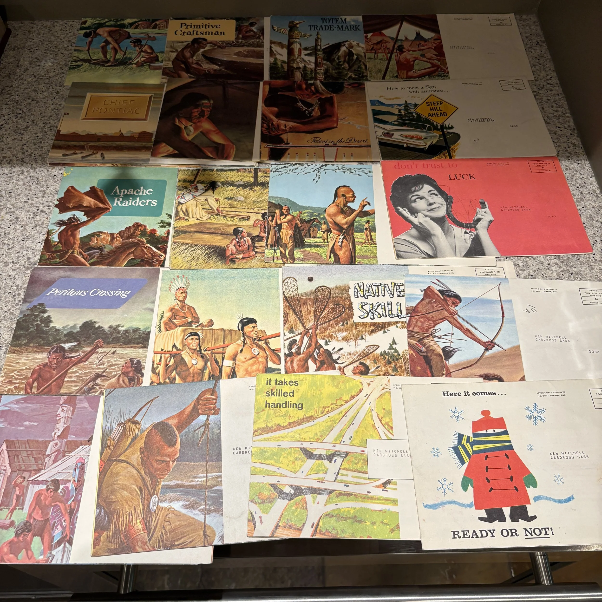 Vintage Car Repair Manual and Mailers