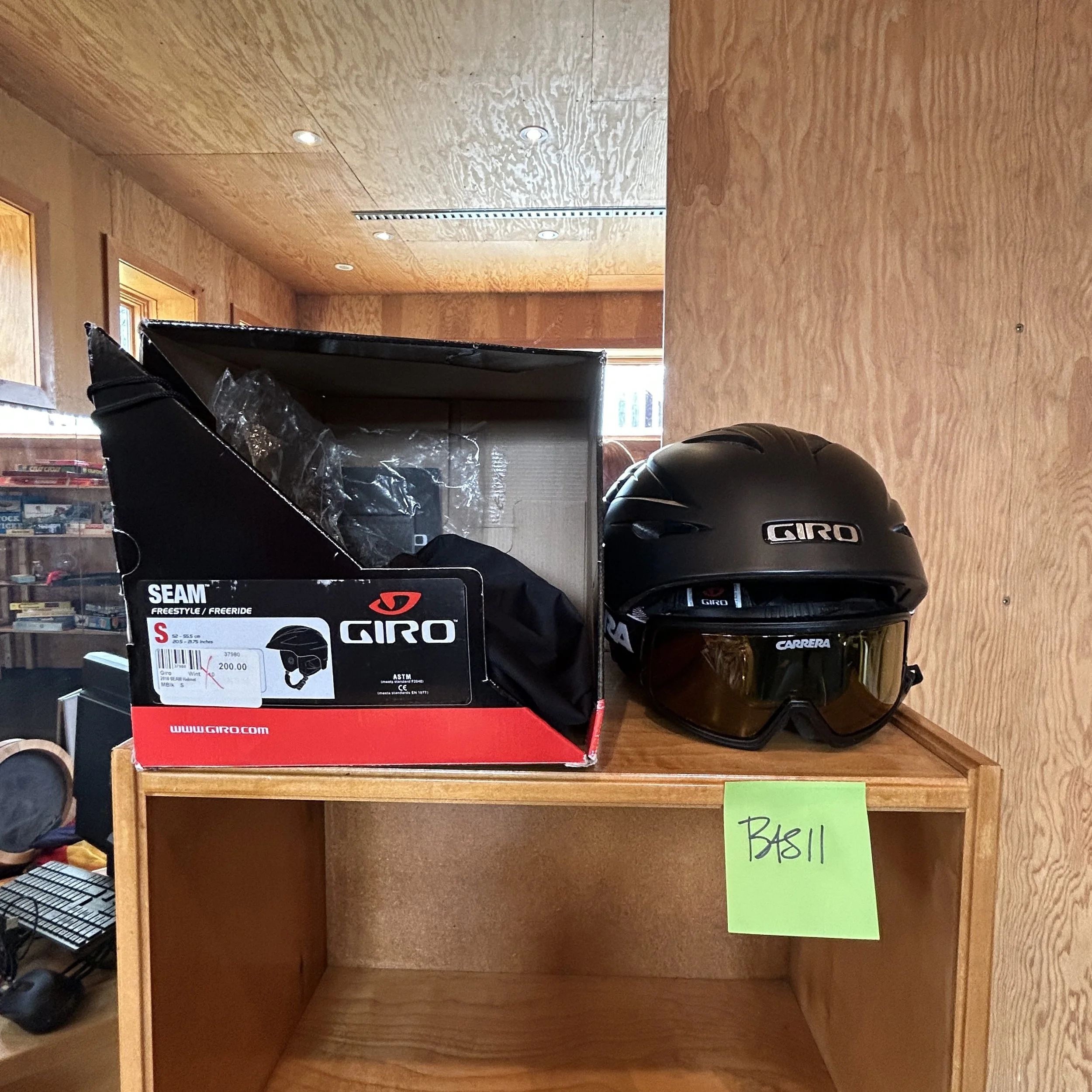 Giro Seam Freestyle Helmet and Carrera Ski Goggles