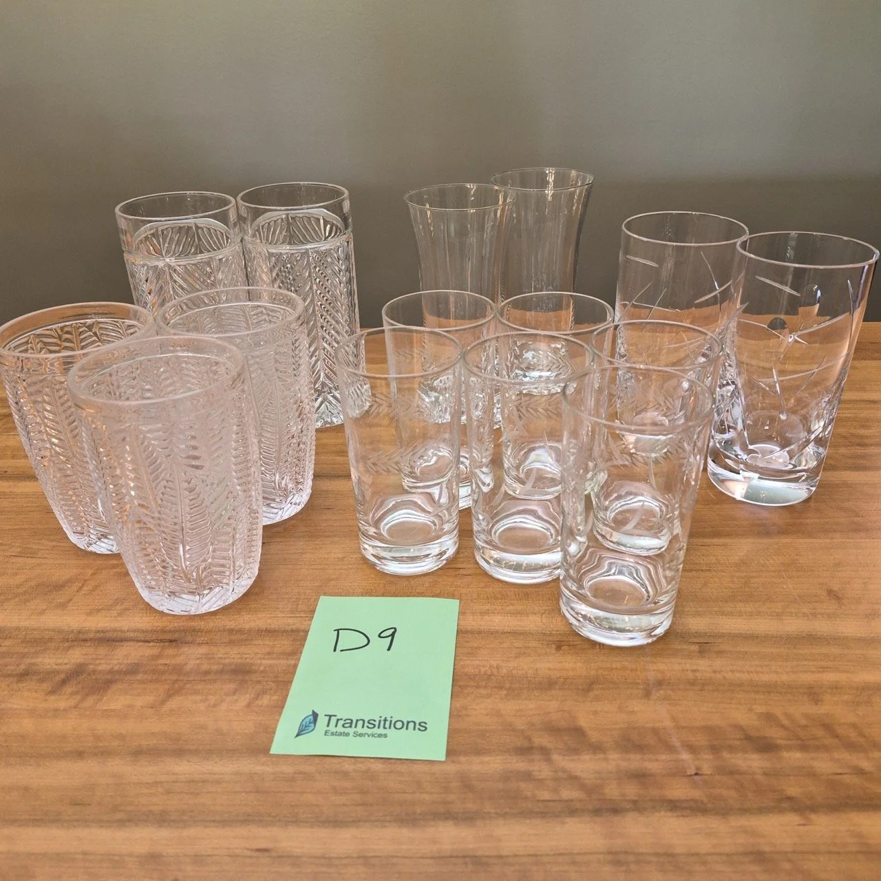 Selection of Drinking Glasses