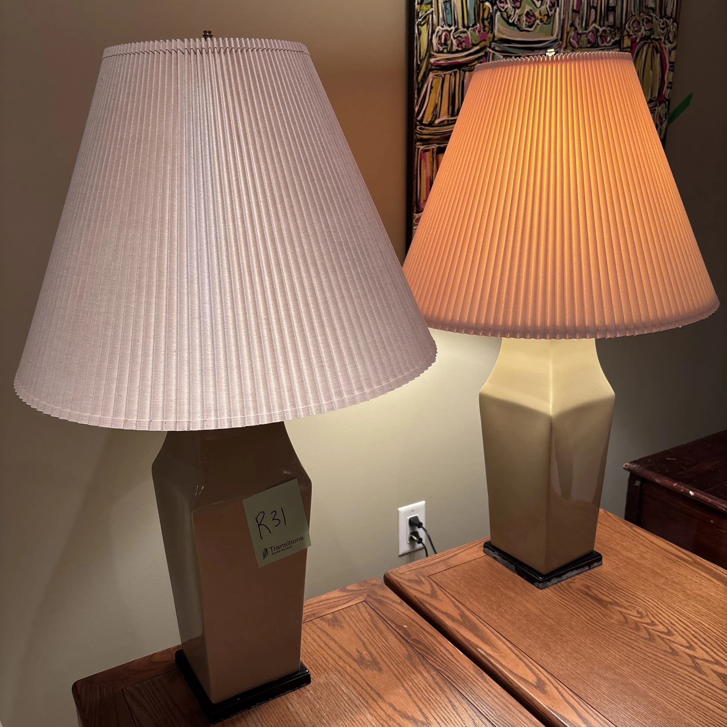 Set of Matching Table Lamps