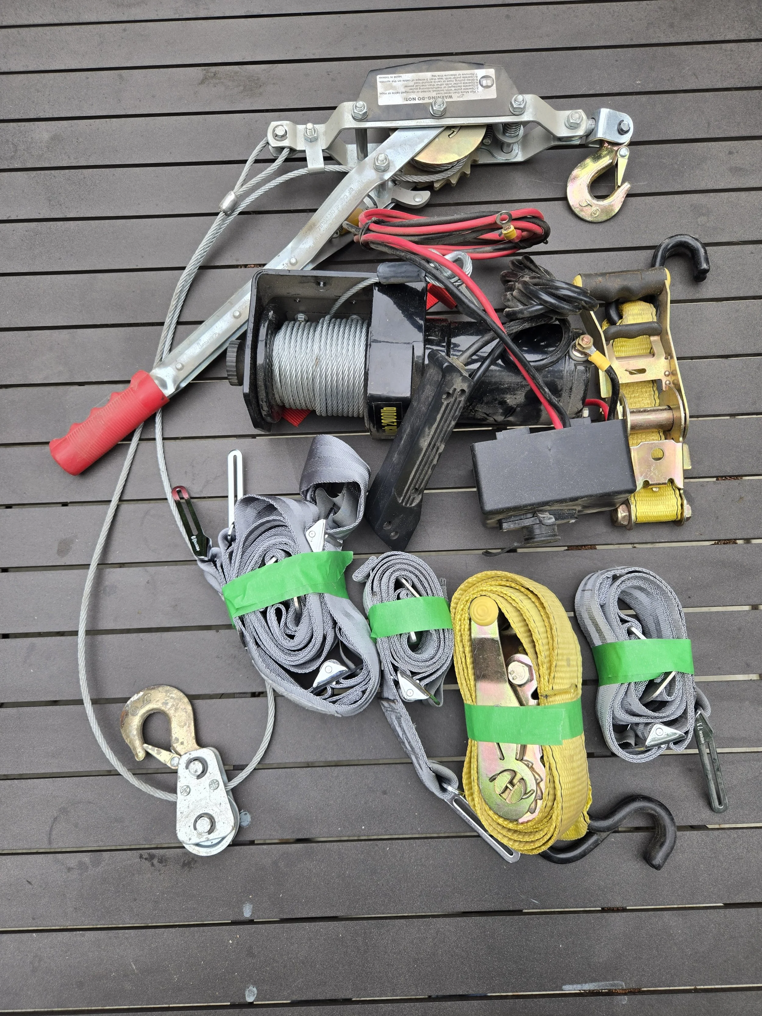 Ratchet Straps and Winches