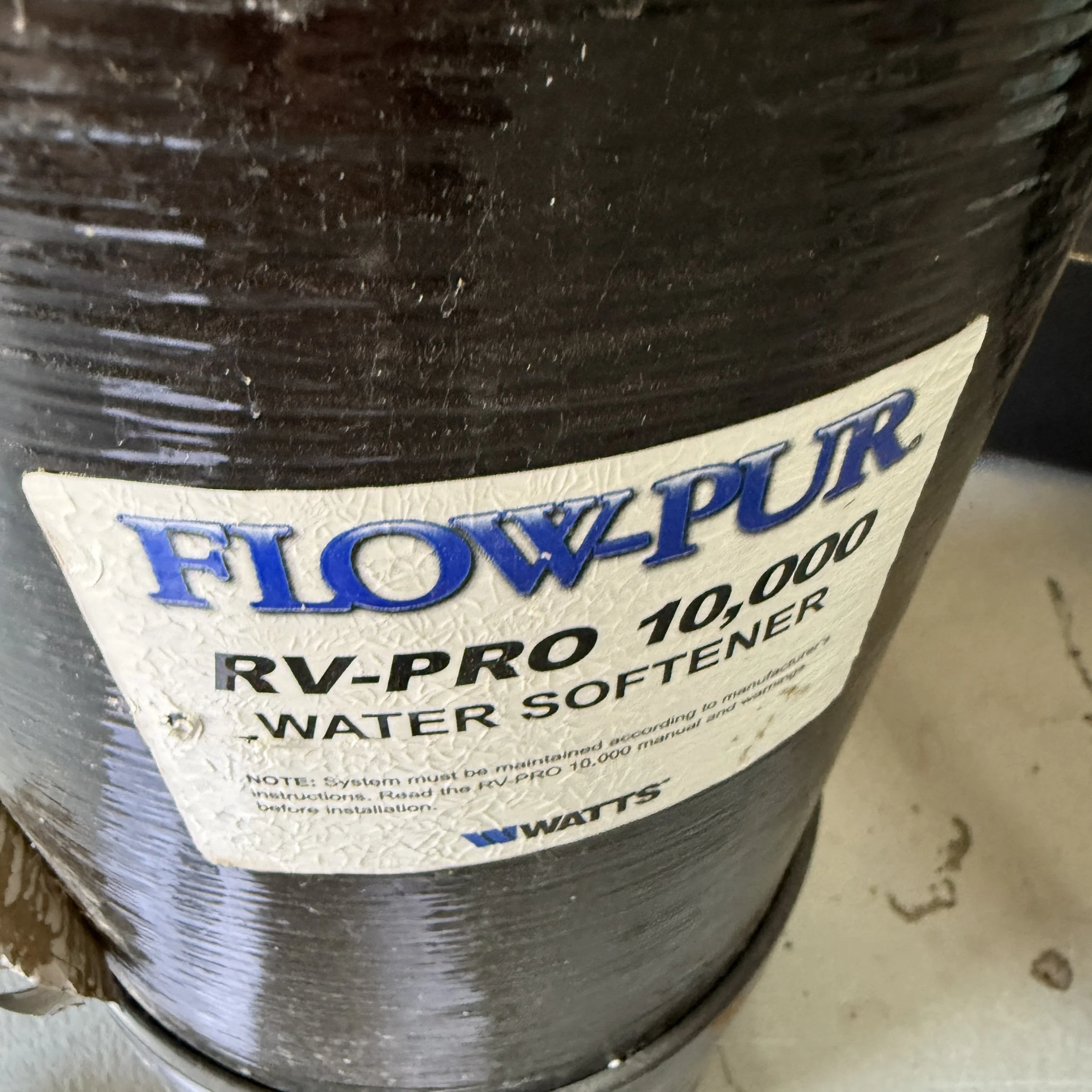RV Water Softner