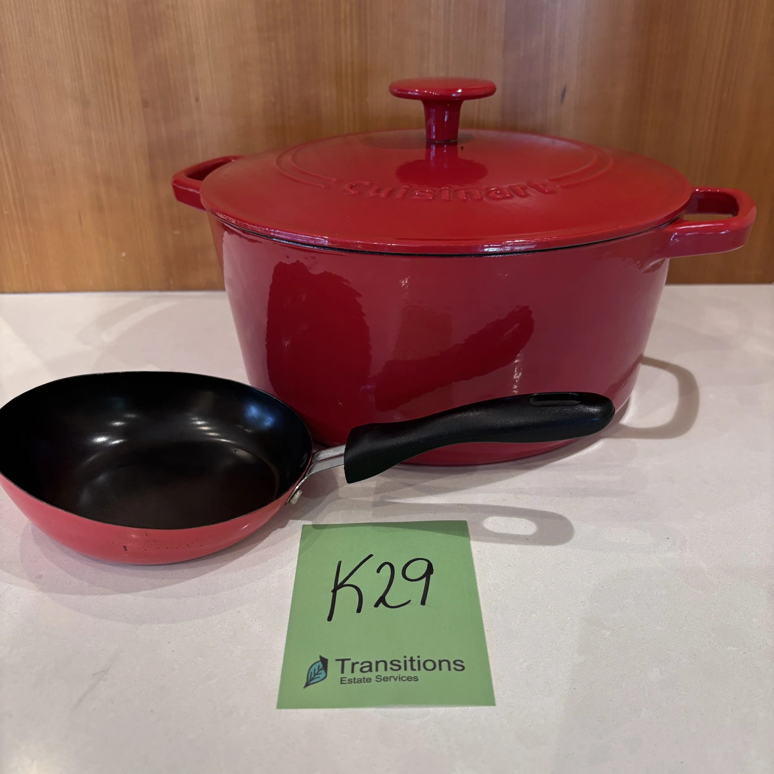 Cuisinart Cast Casserole and Paderno Egg Pan