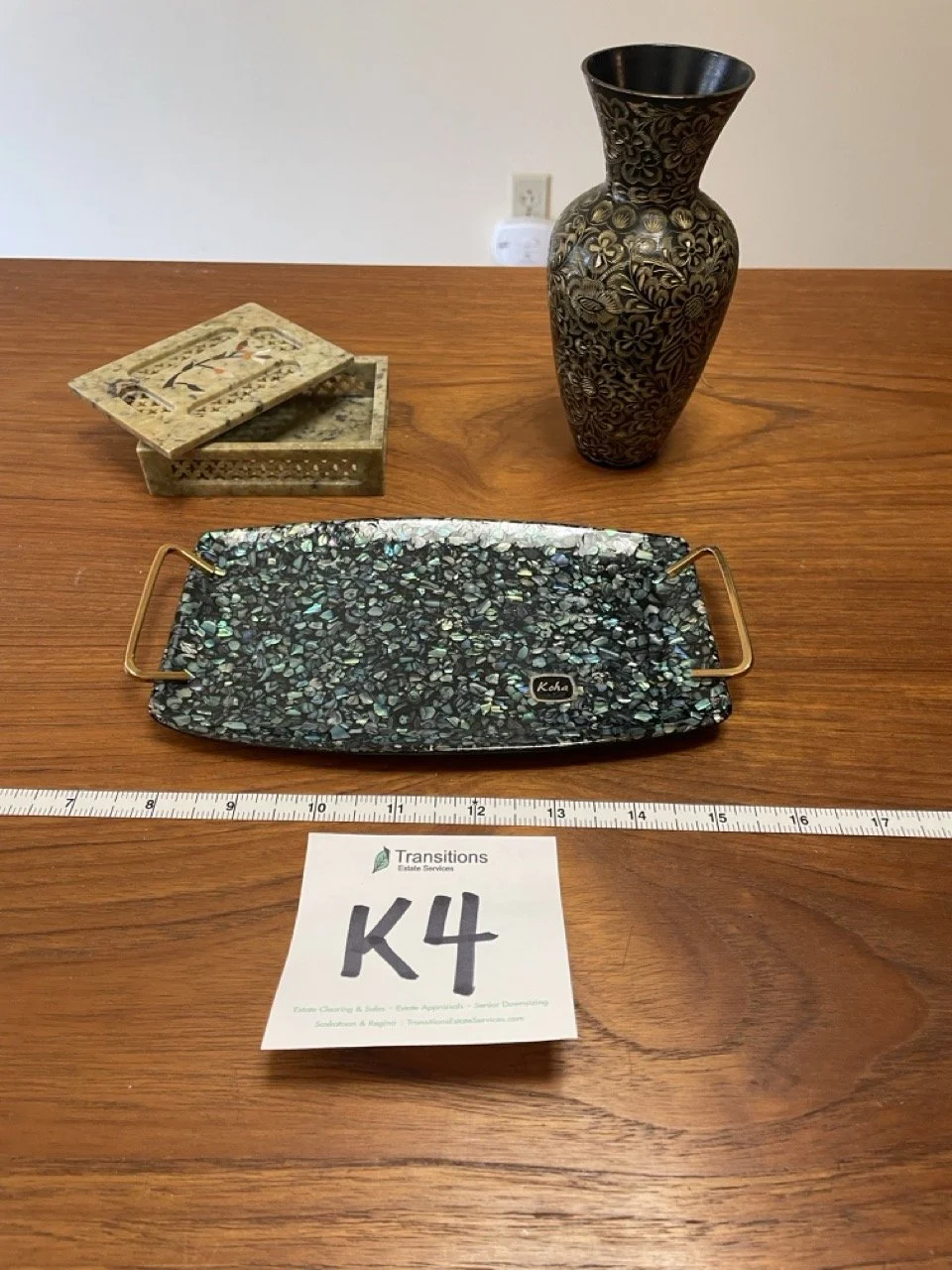 Vase and Soap Stone from India