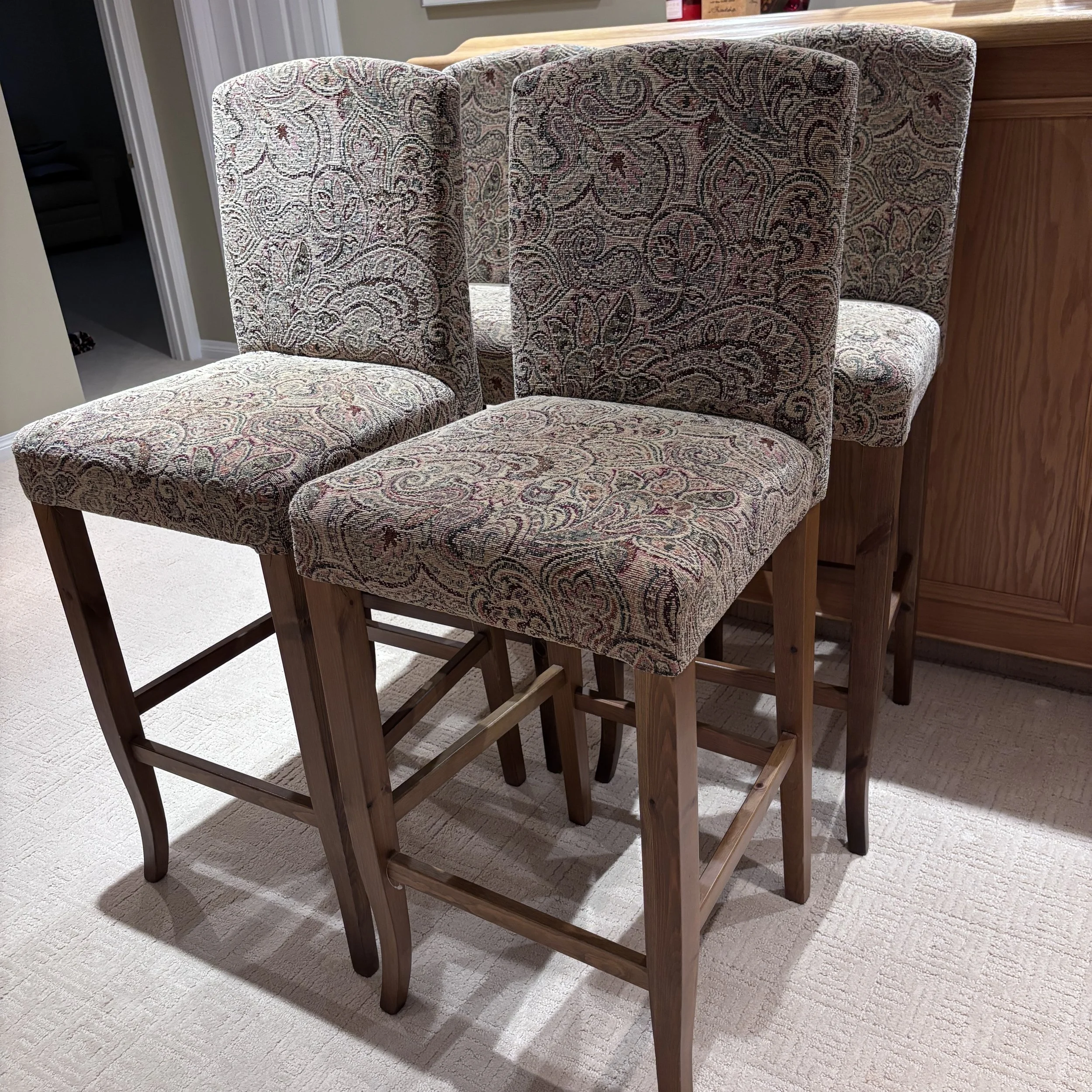 Set of 4 Pier 1 Imports Bar-Height Stools