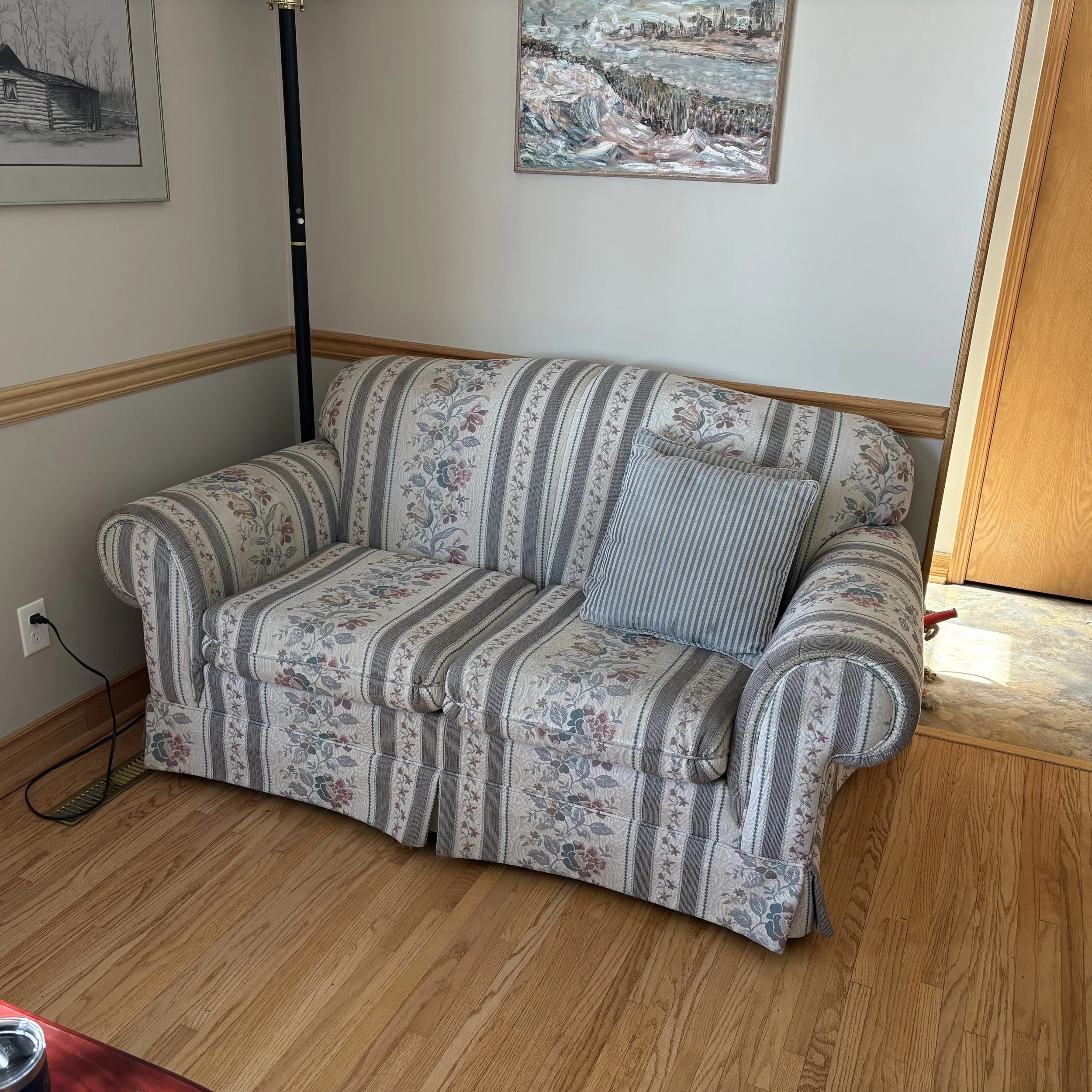 Cottagecore Floral Loveseat