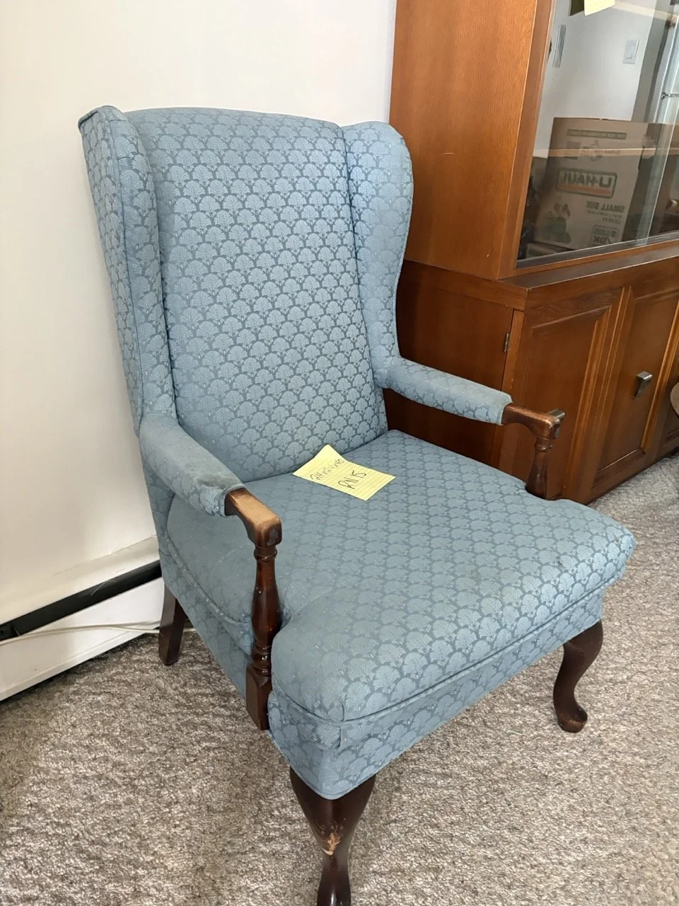 Blue Wingback Chair II
