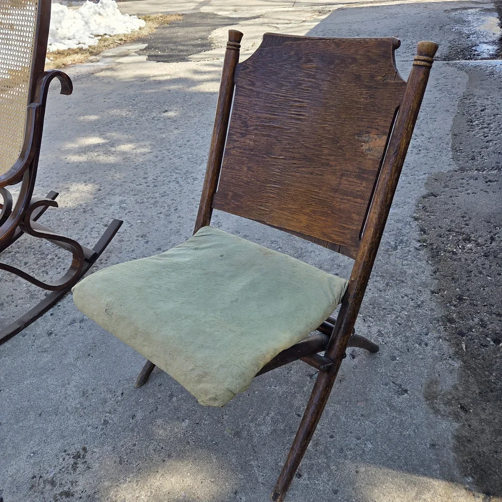 Vintage Card Table Folding Chair