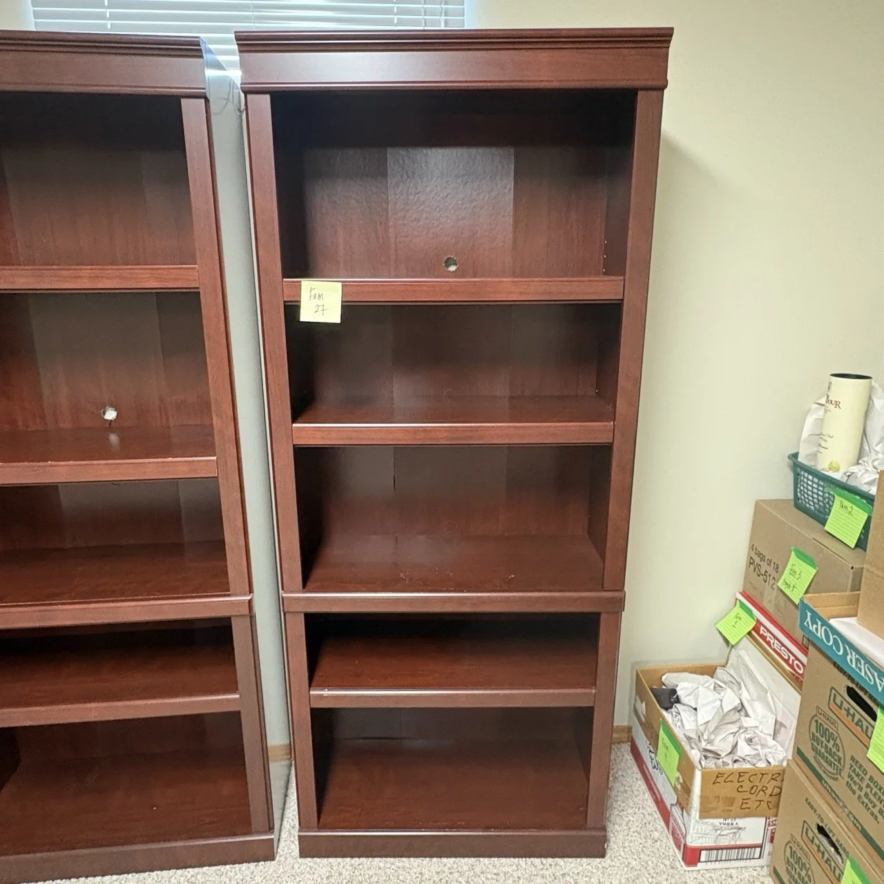 Cherry Wood Laminate Bookcase IV