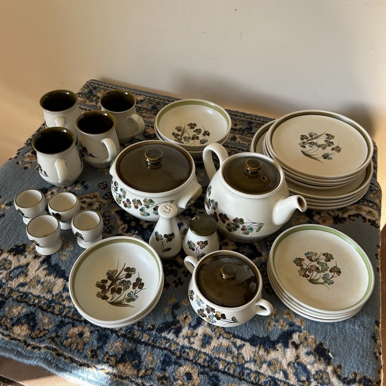 Denby 'Shamrock' - Vintage Pottery Set