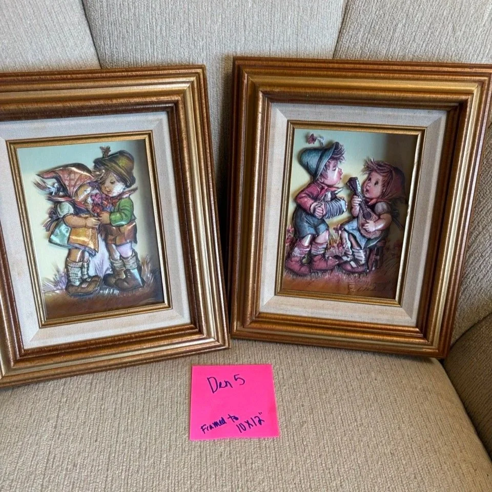 Vintage Hummel Style 3D Art