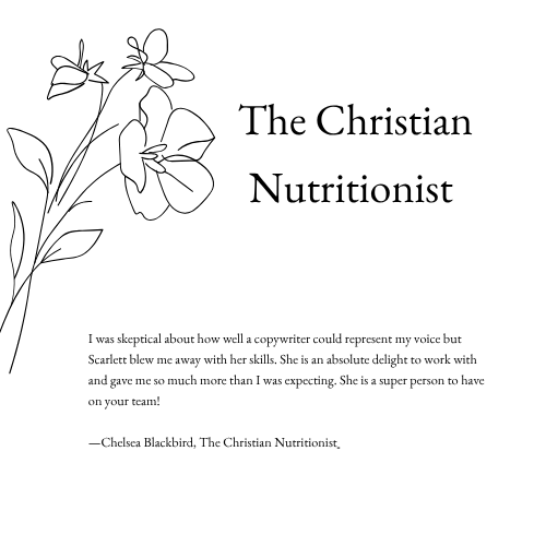The Christian Nutritionist review of Scarlett Royce Agency
