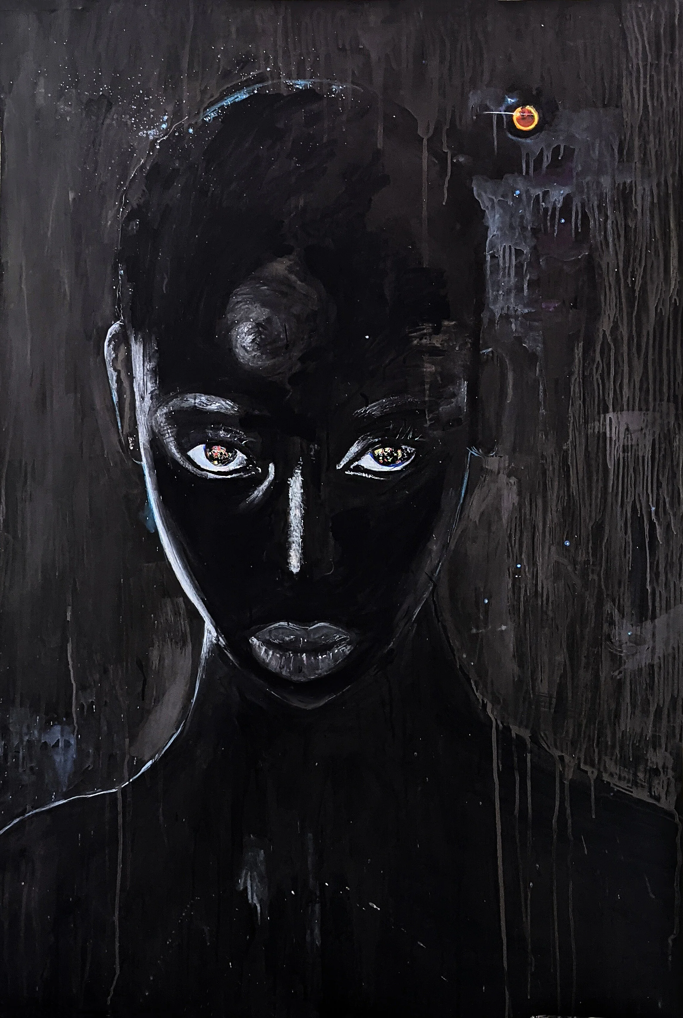   Three Civil Wars    40’’x 60’’. Mixed media 