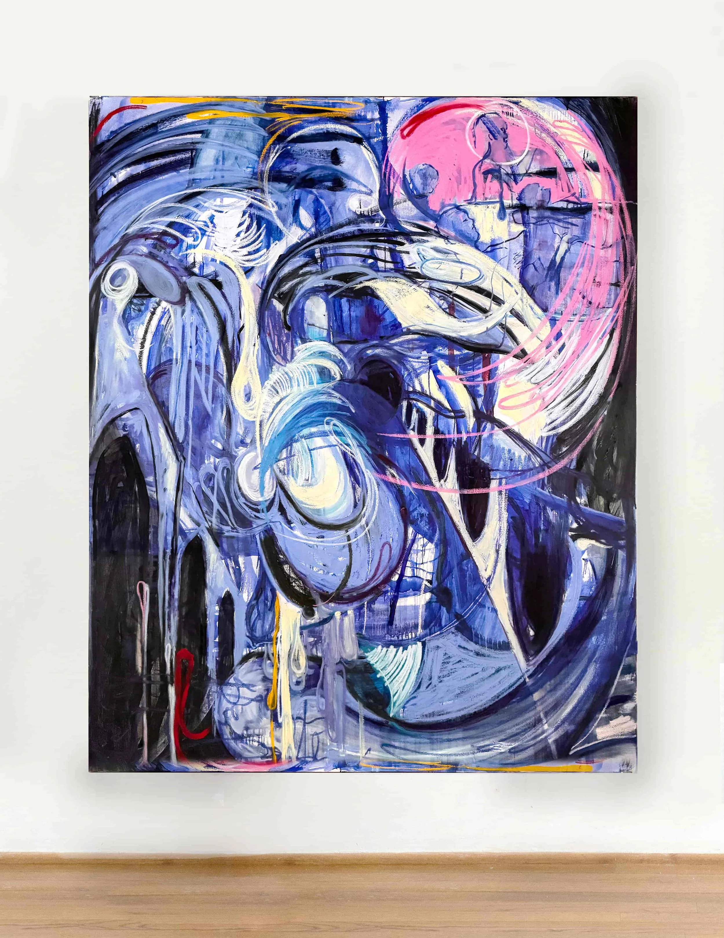   Cotton Candy Lesbians   60 x 72 in  Oil on canvas 