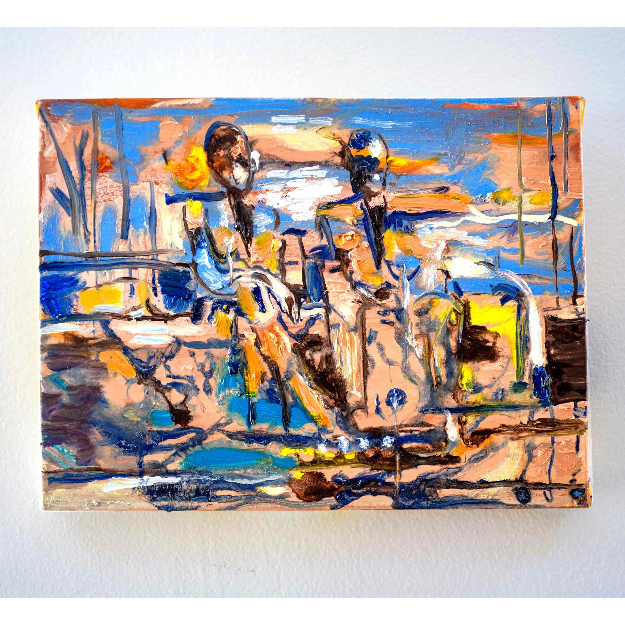   Desire was Parasitic on Fracture   12 x 9 in  Oil on linen 