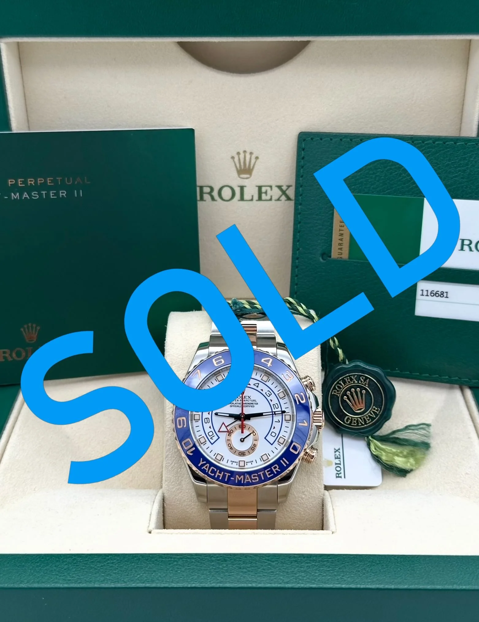 SOLD!🔥Rolex Yacht-Master II in Stainless Steel &amp; 18ct. Rose Gold🤩

Model: 116681 (Discontinued Model)

Year: May, 2017

Box, Papers, Tags

Serviced by Rolex (August, 2019)

📞01992 463 791
📧info@garnierjewellersltd.co.uk

📍118 High Street, Ho