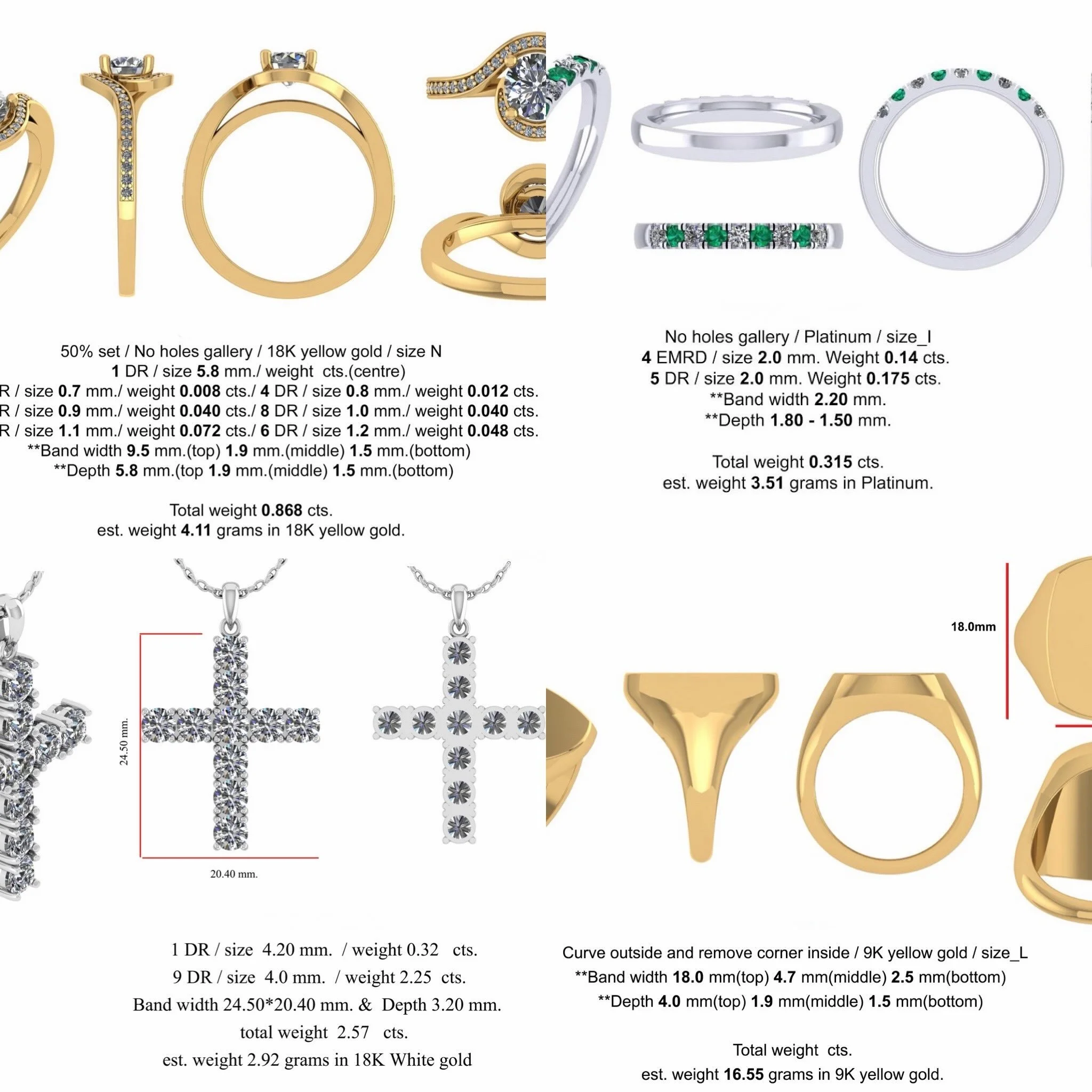 ✨Bespoke Jewellery Service✨

We can design and make bespoke pieces of Jewellery to your desired specification and budget.

Professional 3D CAD images can be produced to showcase your design.

We work with Gold, Platinum, Silver and Precious and Semi-