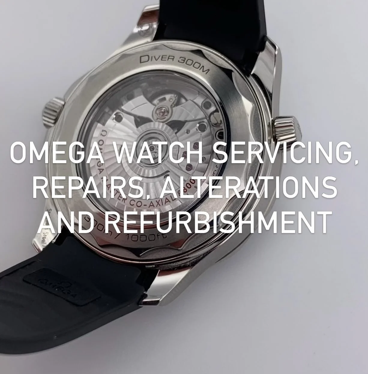 Omega Watch Servicing and Repairs are carried out by the Official Omega Service Centre. Completely Serviced Watches are provided with a 24 Month Guarantee.

Watch Battery Replacement and Reseal (Watch pressure tested after new battery fitted to guara